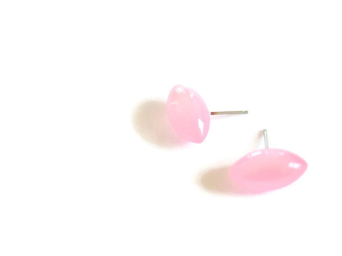 light pink pod studs