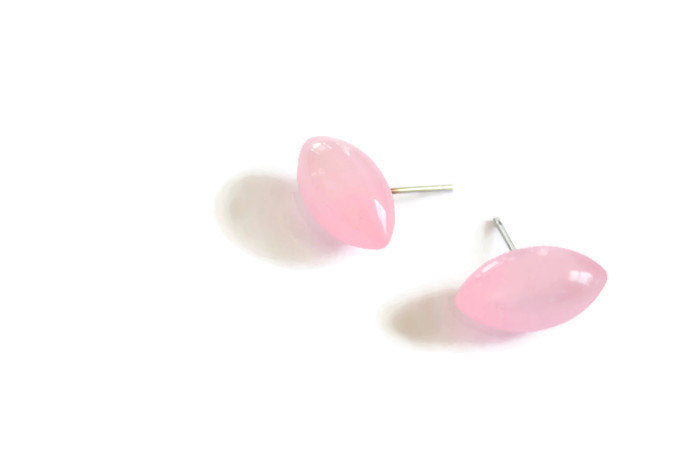 pink moonglow studs