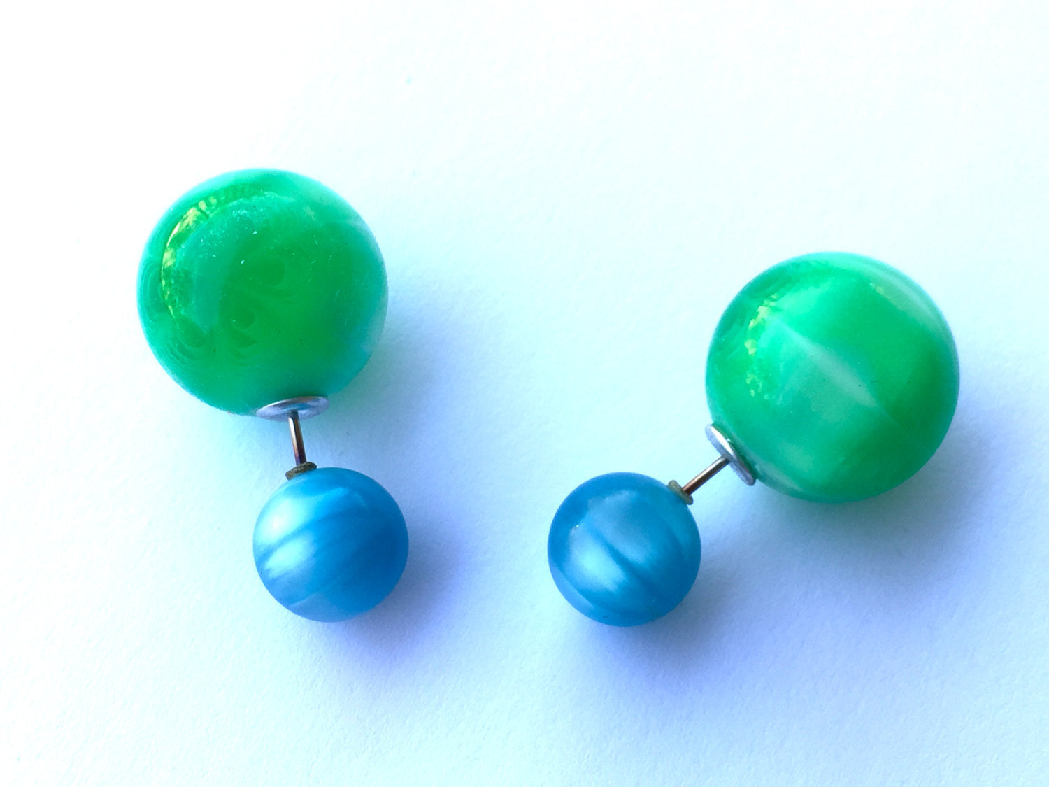 turquoise double earrings
