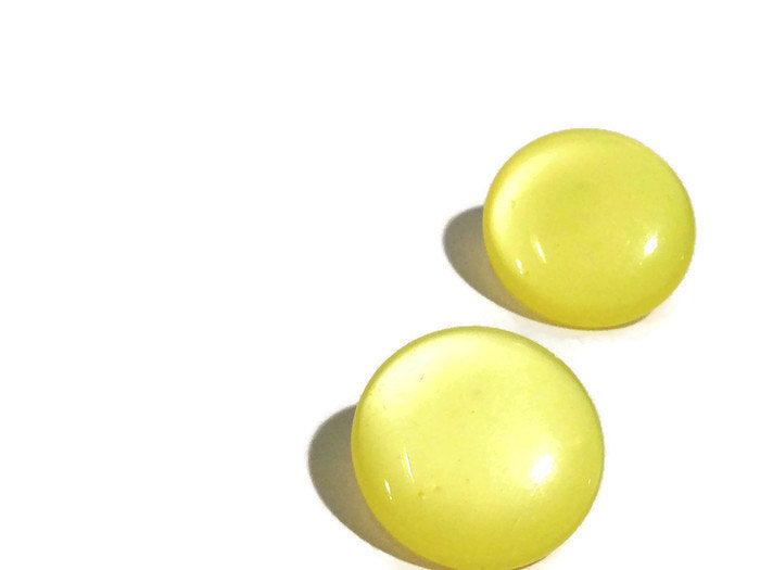 yellow lucite studs