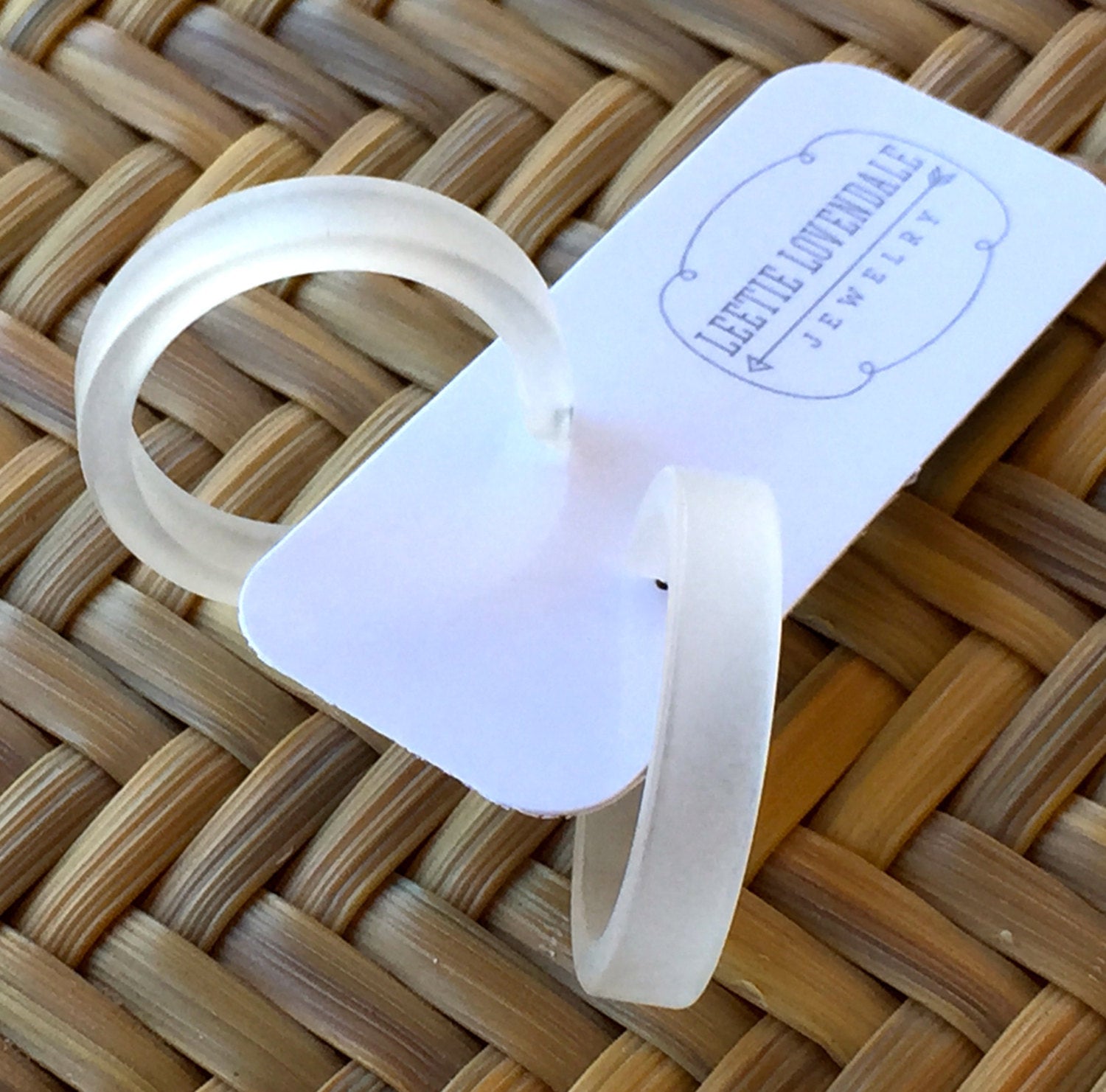 frosted clear classic hoops