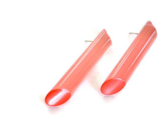 large pink earrings