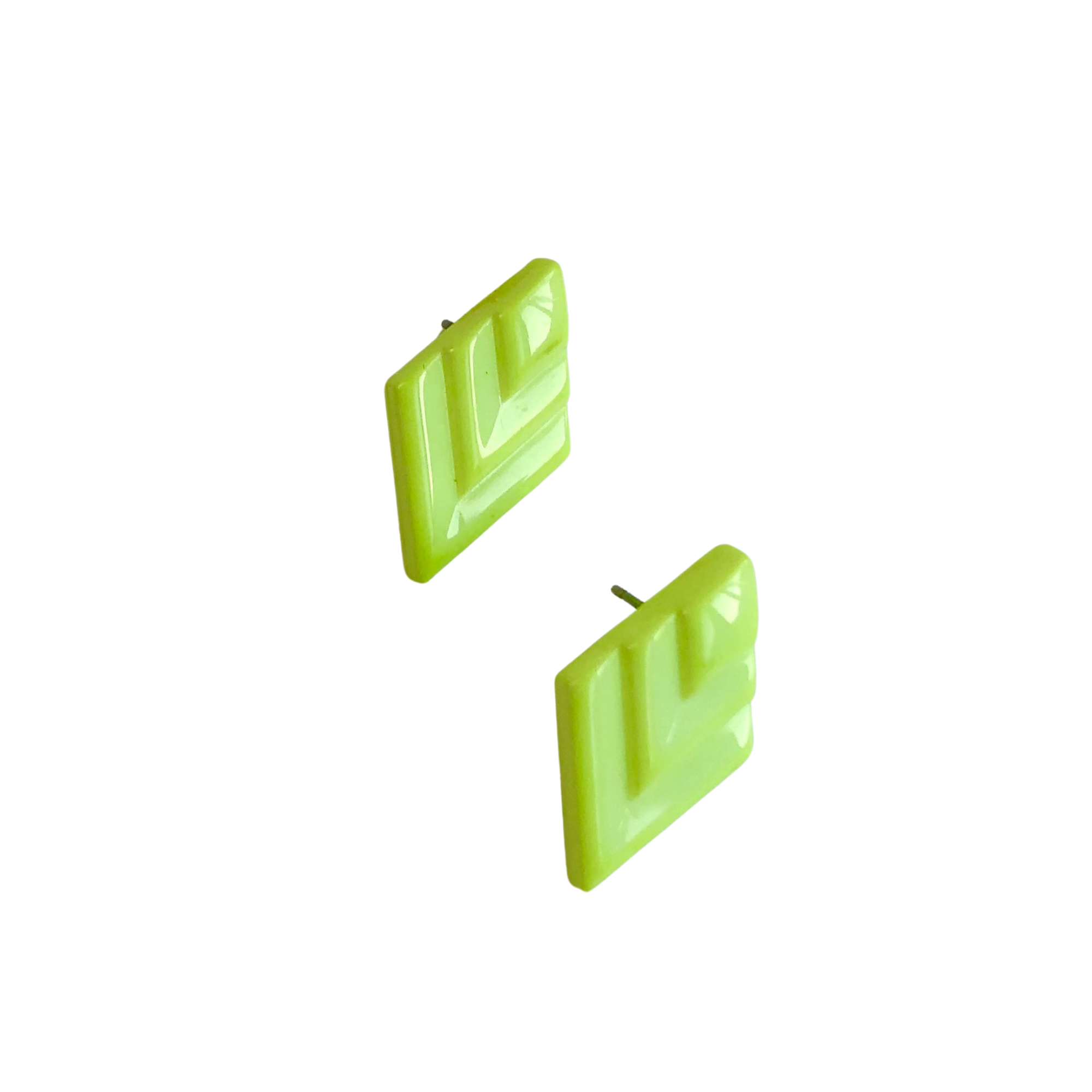 neon stud earrings