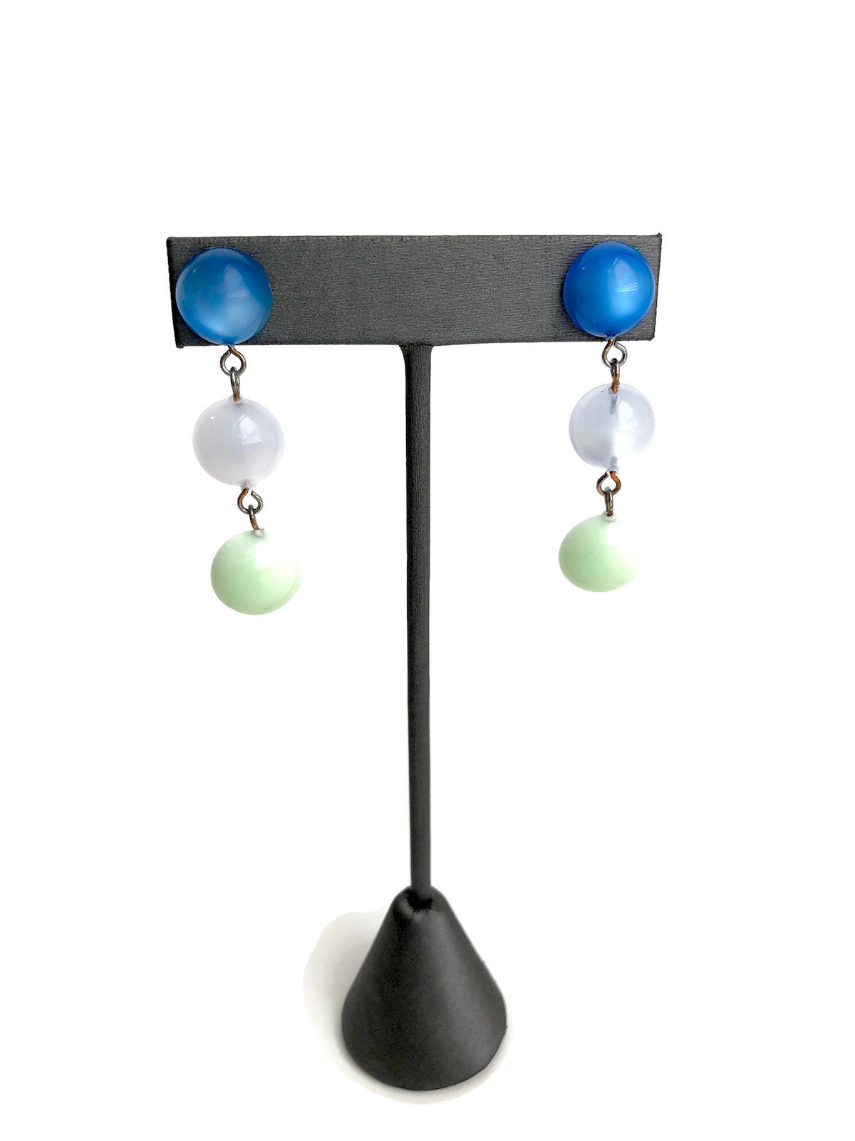 ice blue earrings drops