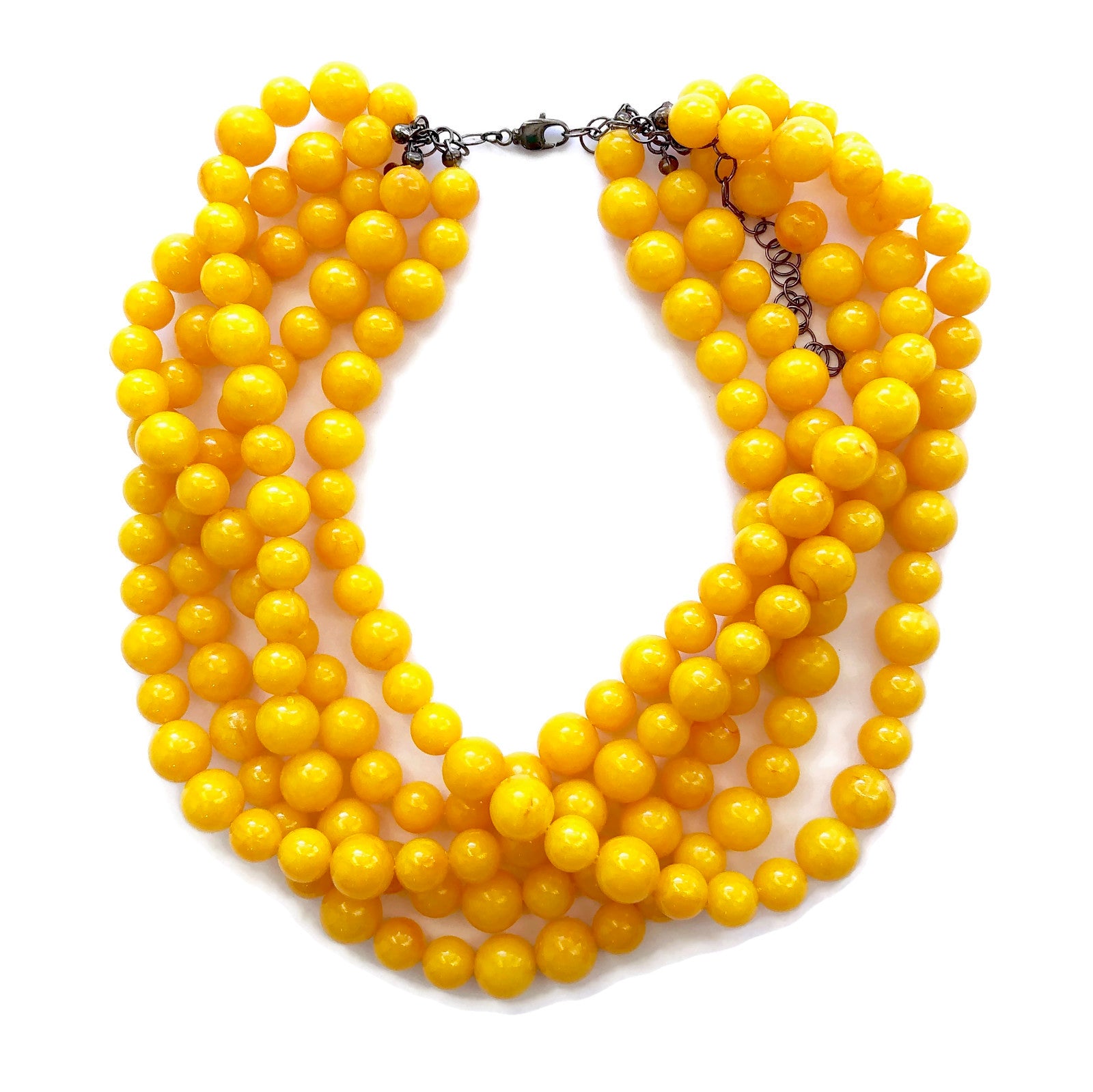 golden yellow necklace