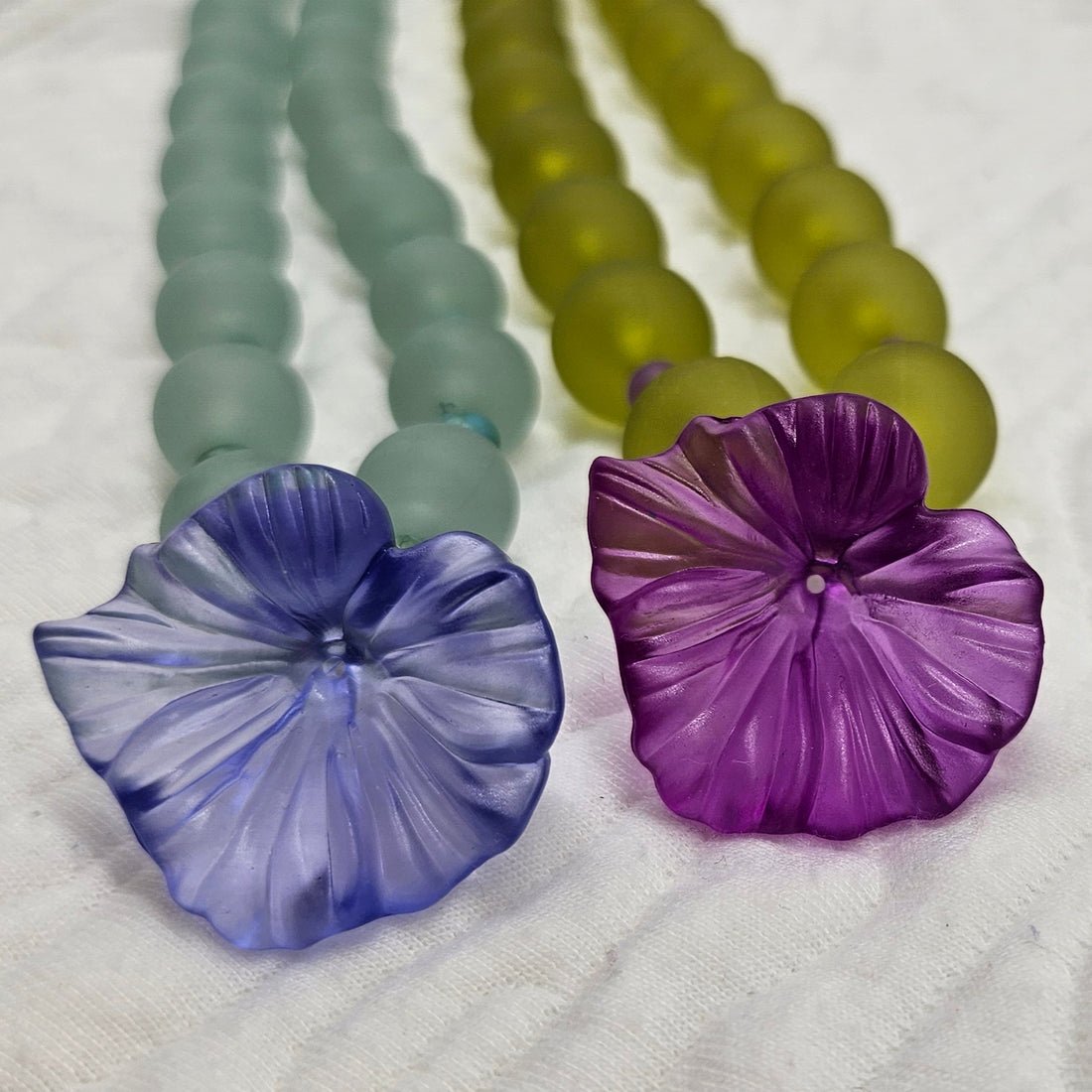 Flower Drop Necklace