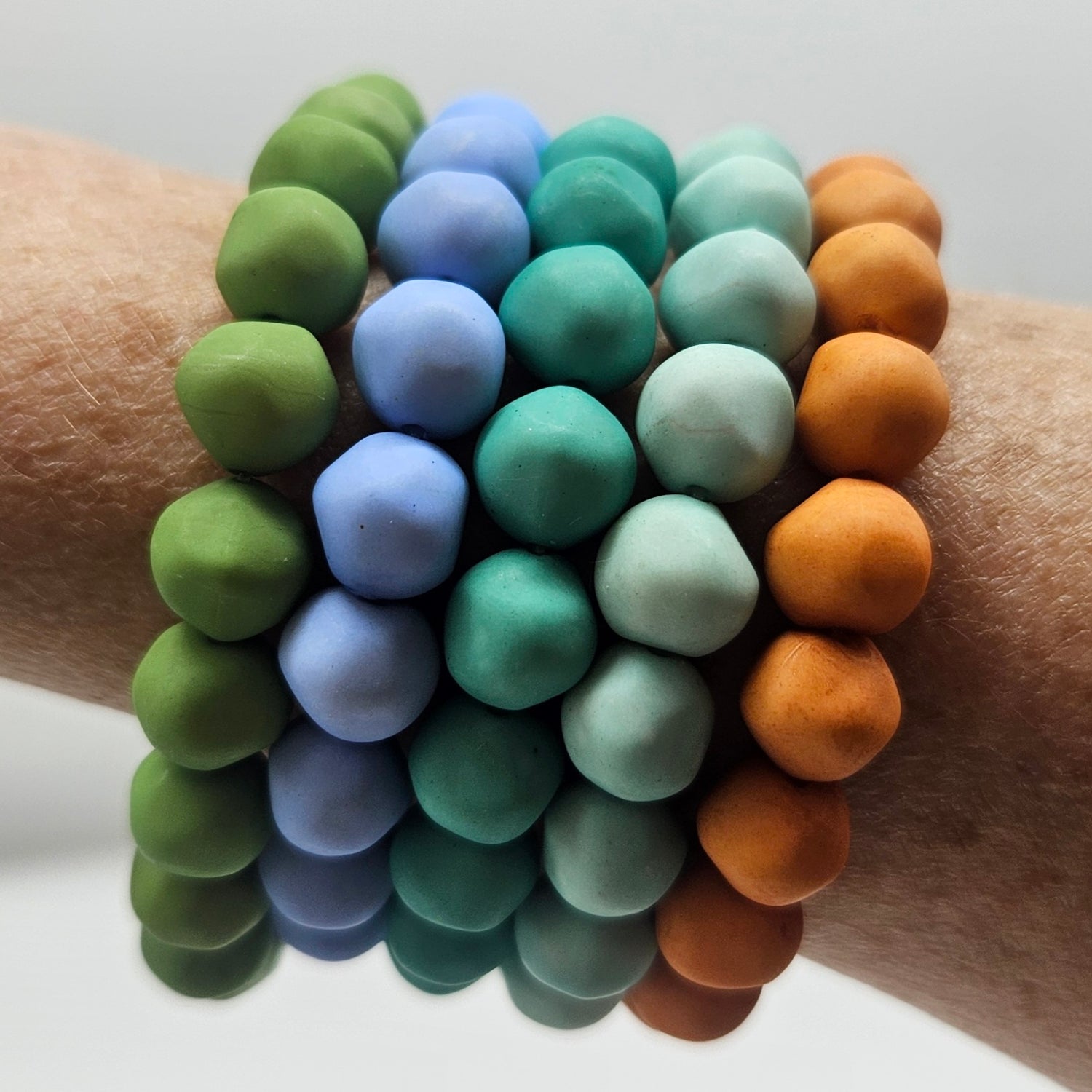 Make Your Own Stack - Sunwashed Bead Stretch Bracelets