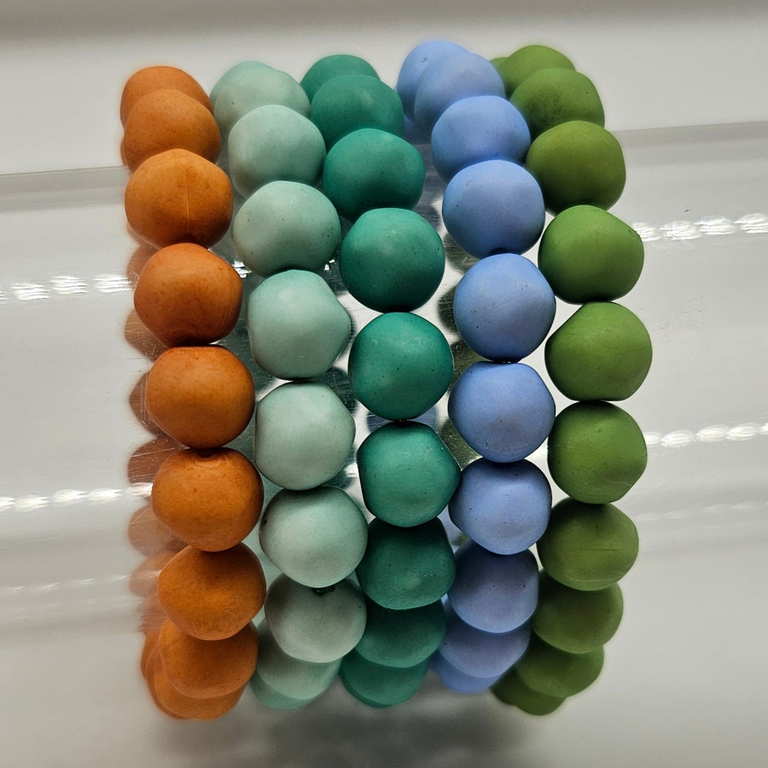 Make Your Own Stack - Sunwashed Bead Stretch Bracelets