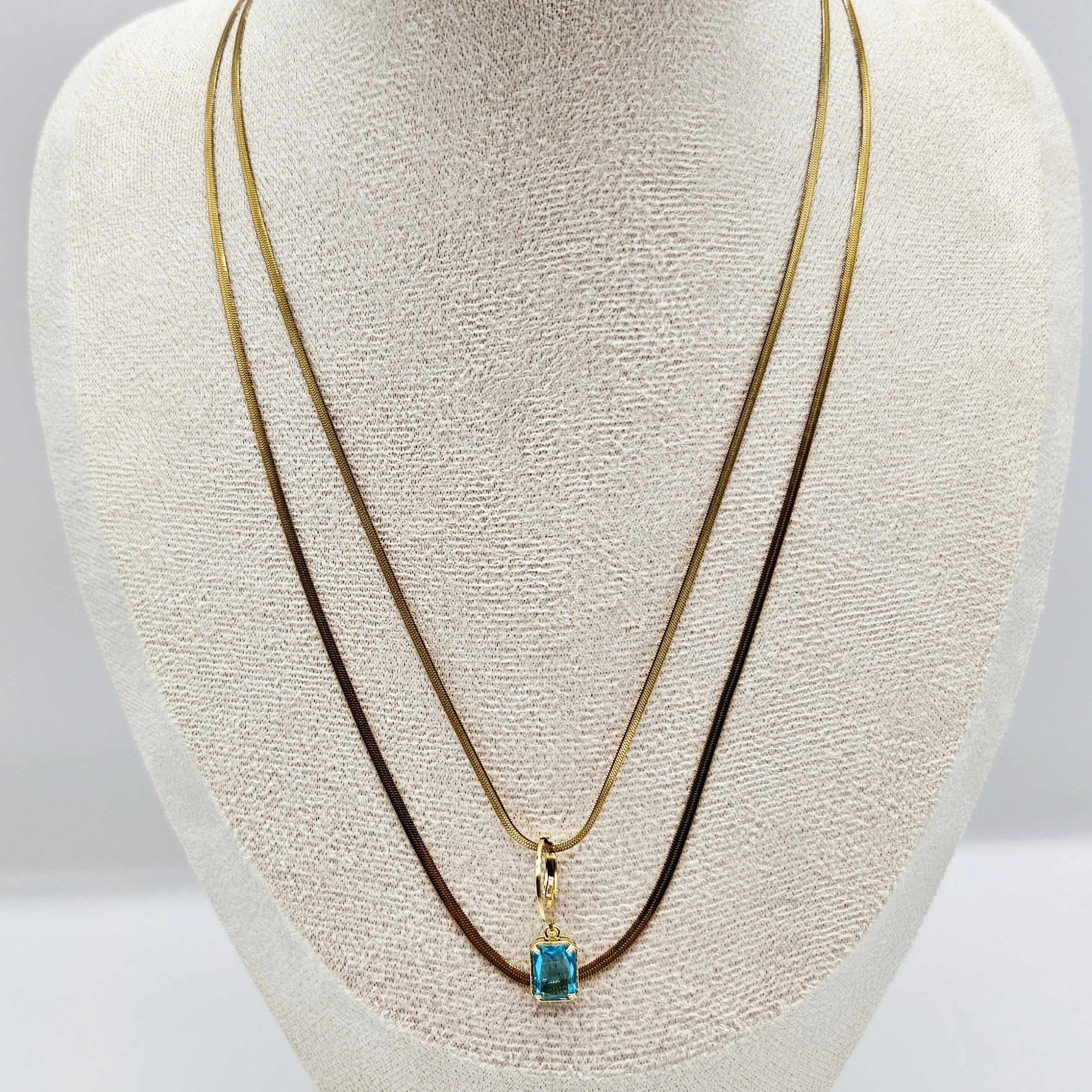 Interchangeable Glass Charm Party - Necklace &amp; Earrings