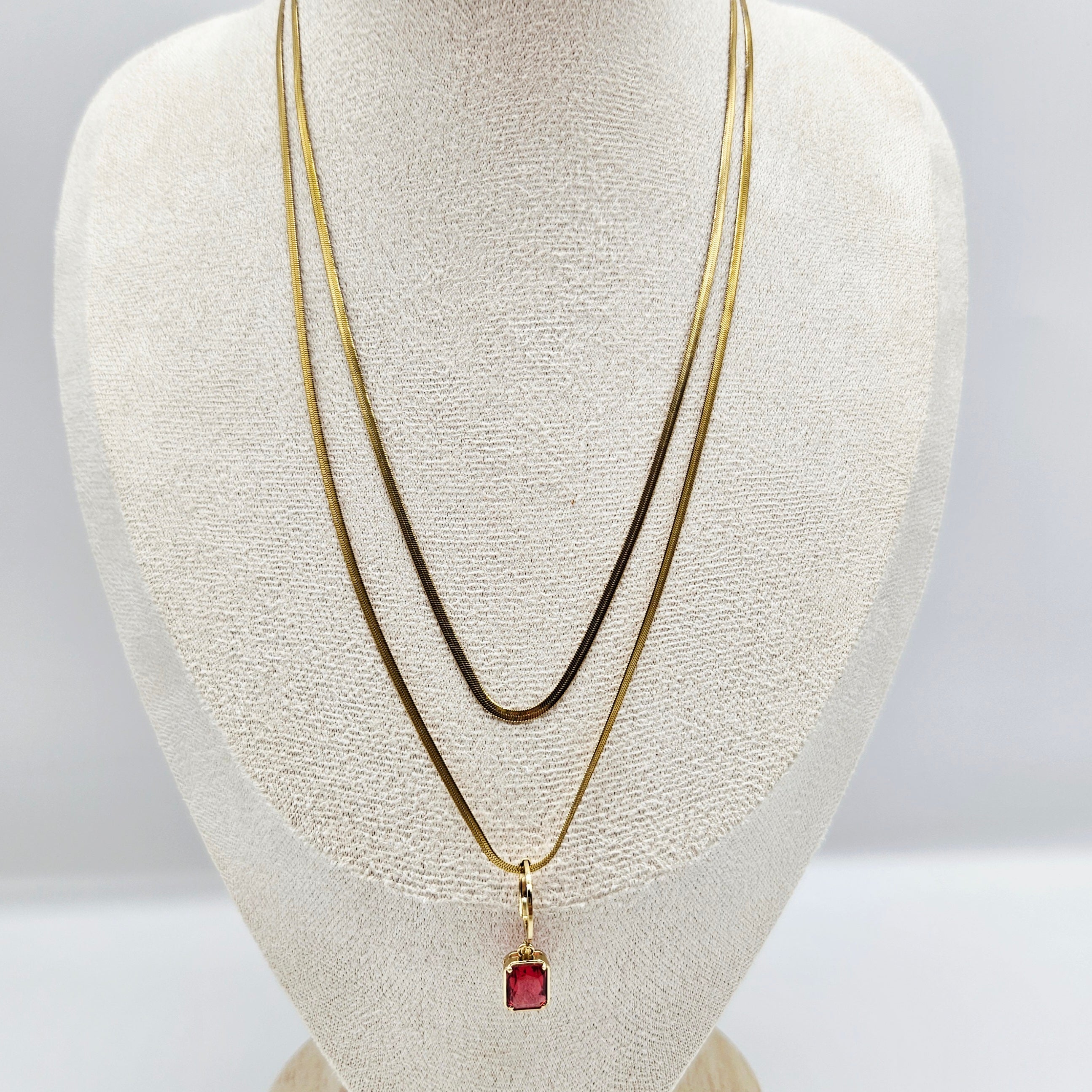 Interchangeable Glass Charm Party - Necklace &amp; Earrings