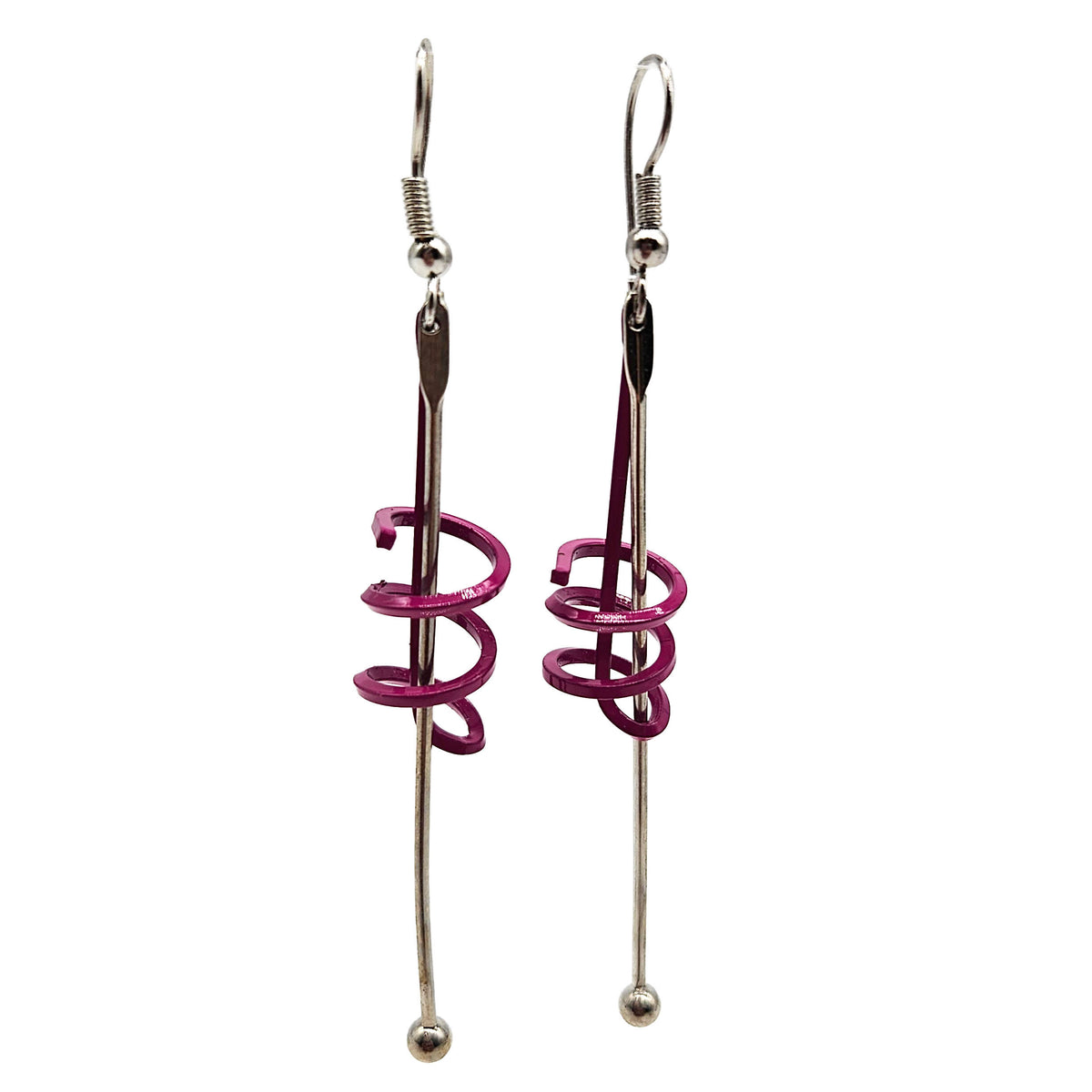 Vintage Archives: Scribble Line Drop Earrings