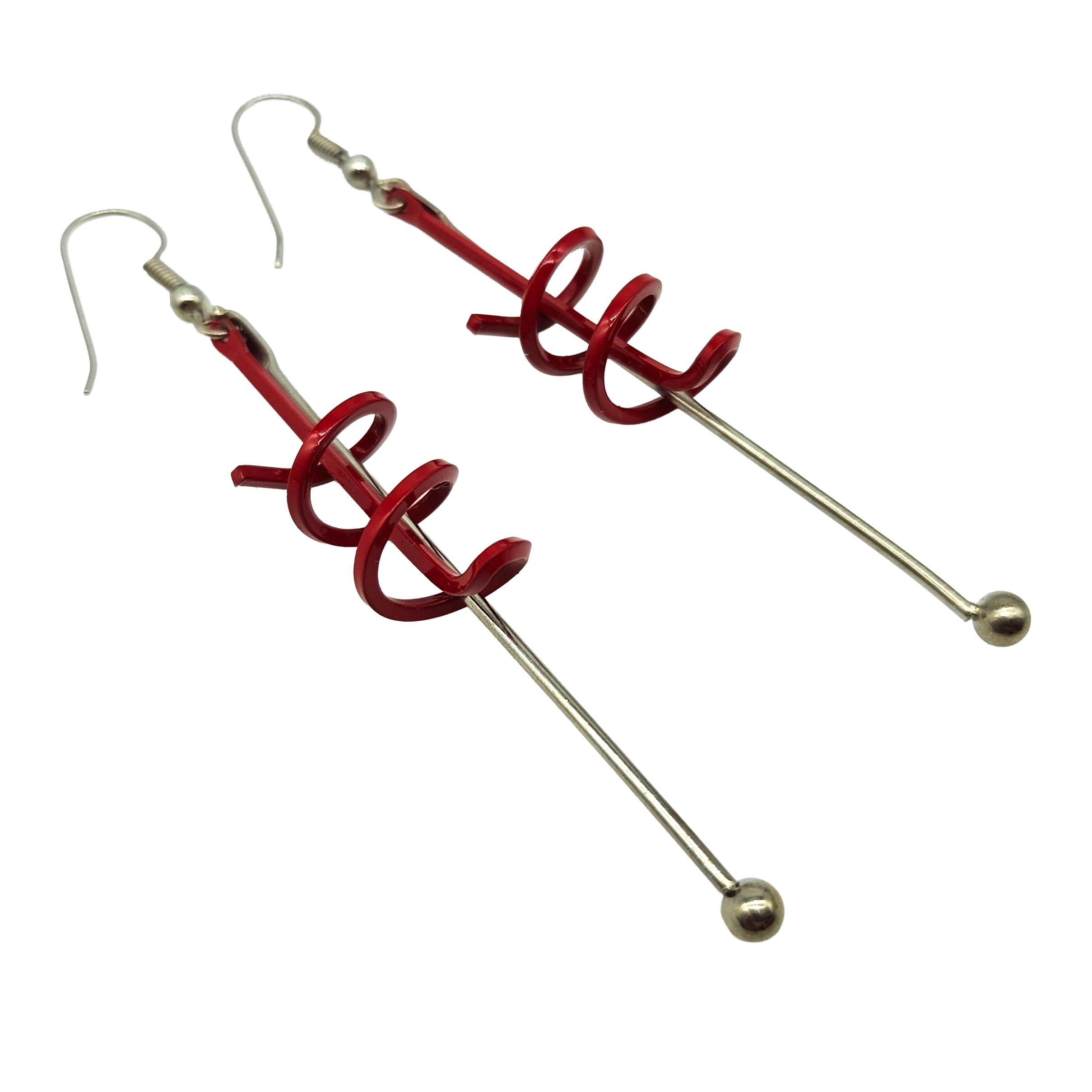 Vintage Archives: Scribble Line Drop Earrings