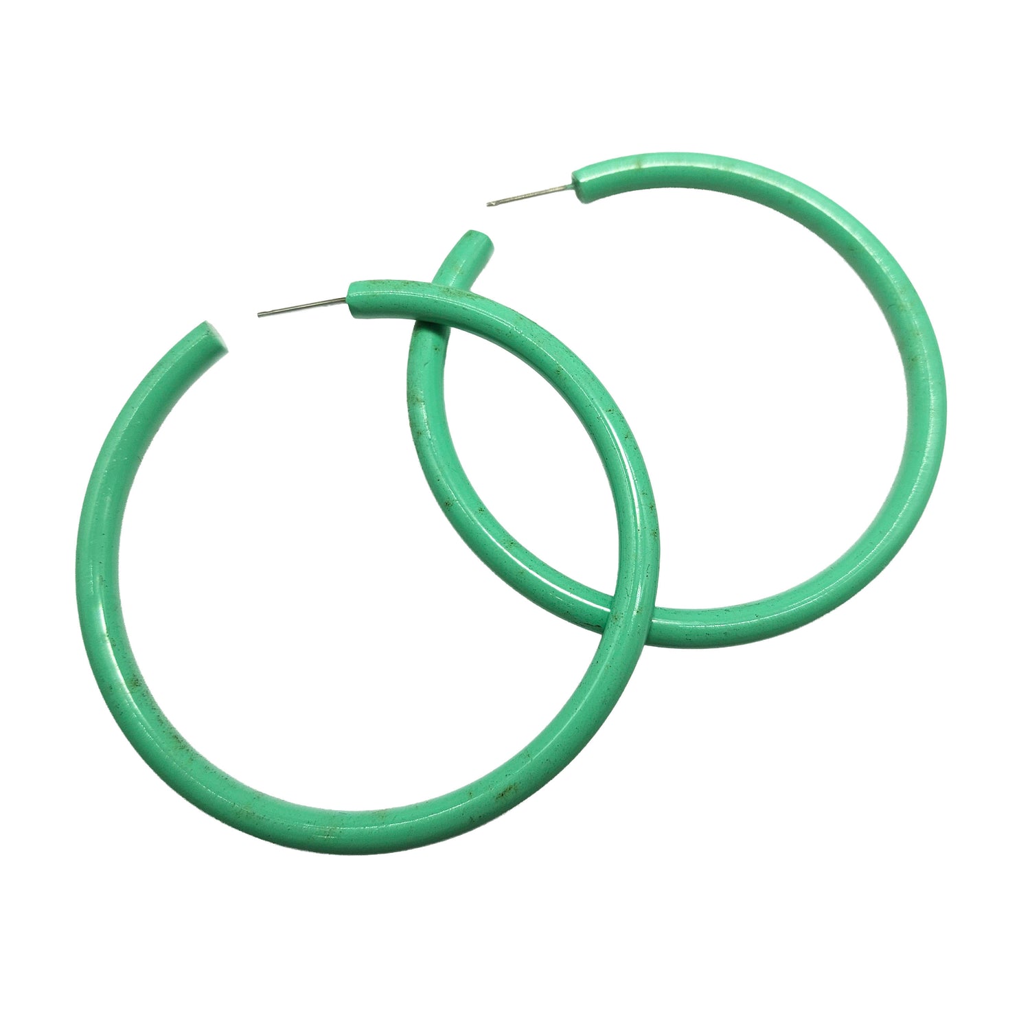 Vintage Archives: Jade Orbit Vintage Hoop Earrings