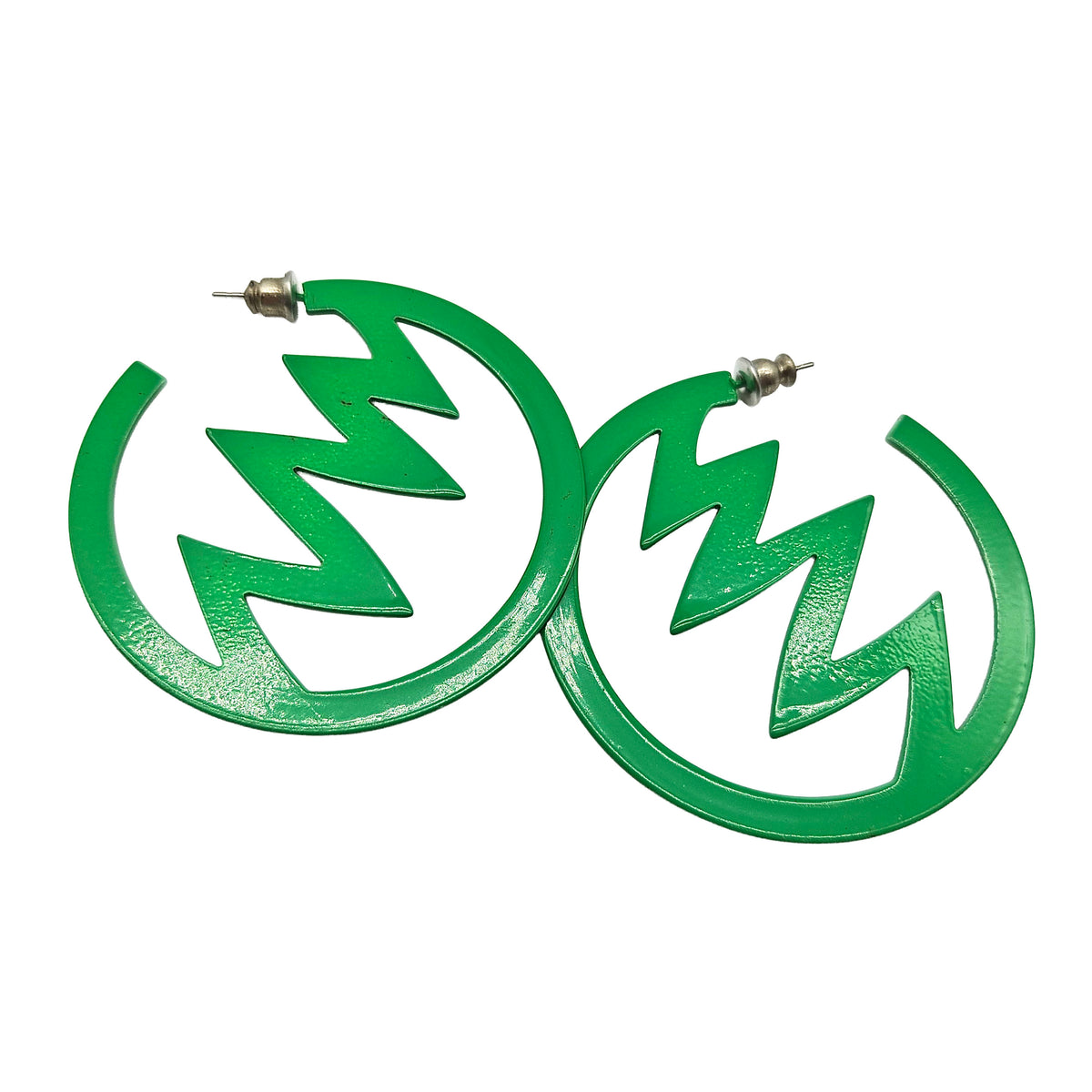 Vintage Archives: Green Voltage Vintage Hoop Earrings