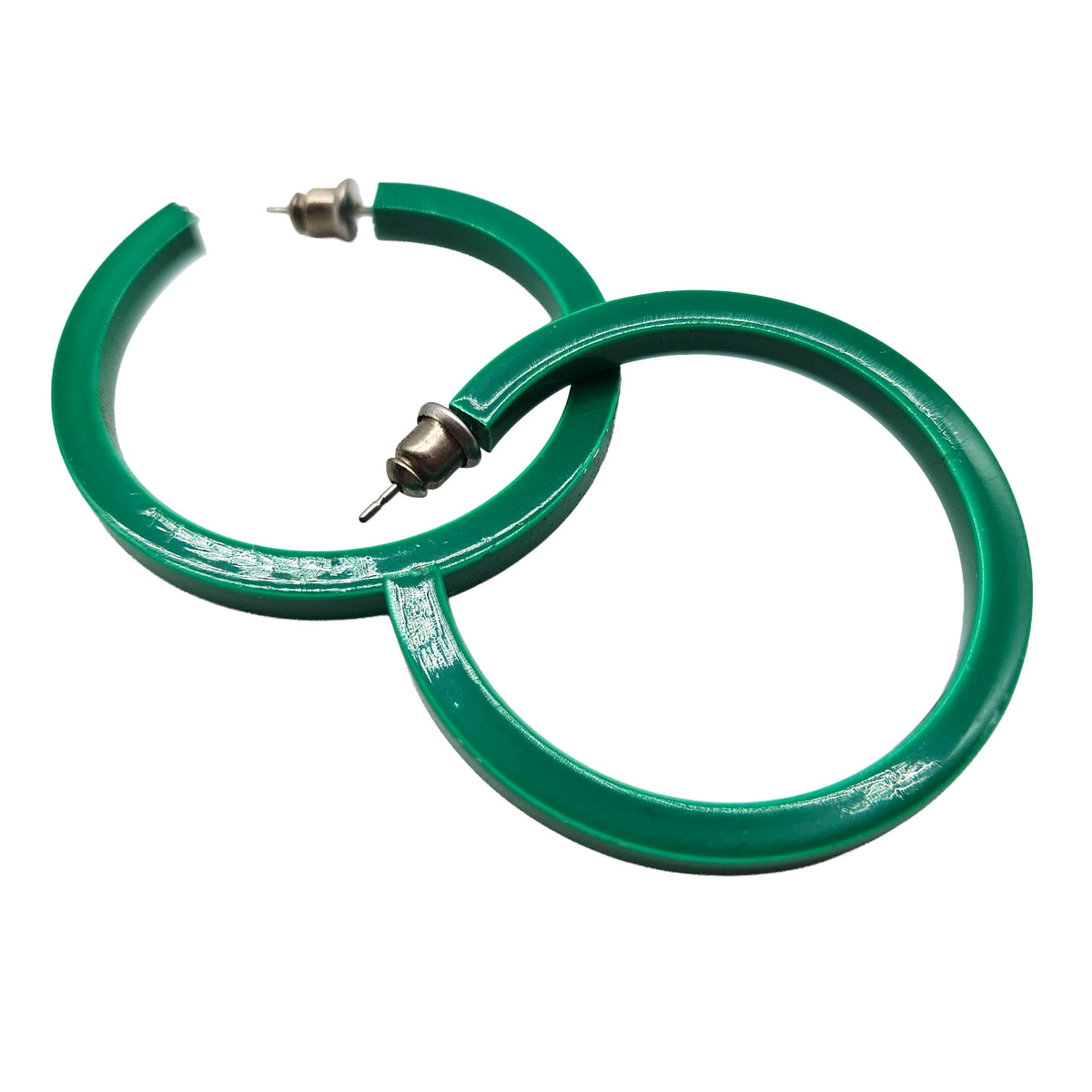 Vintage Archives: Emerald Line Vintage Hoop Earrings
