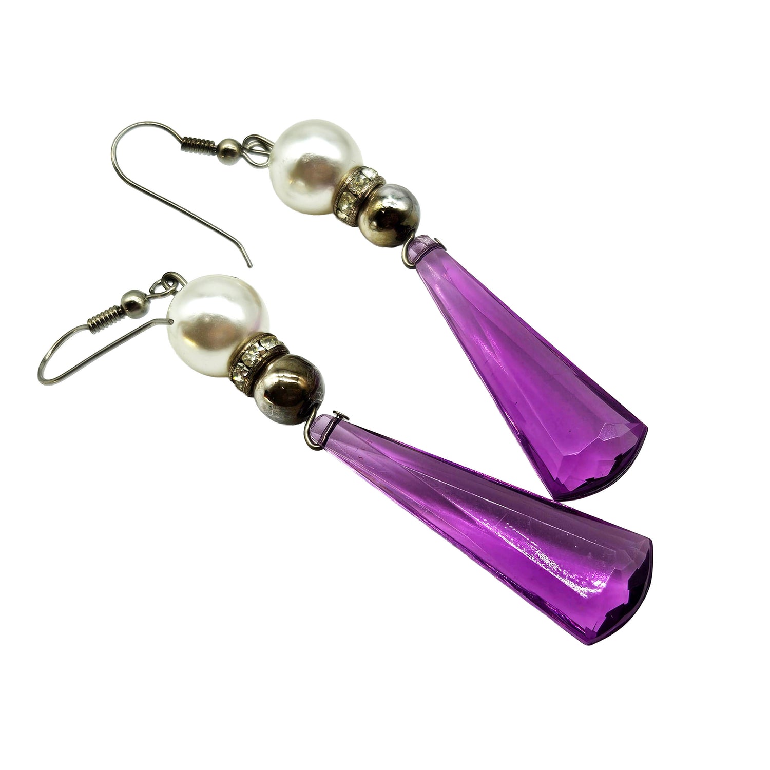 Vintage Archives: Amethyst Afterglow Drop Earrings