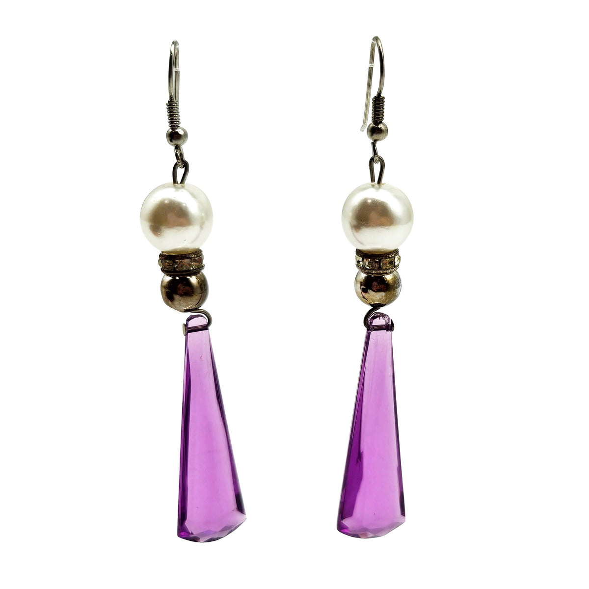 Vintage Archives: Amethyst Afterglow Drop Earrings