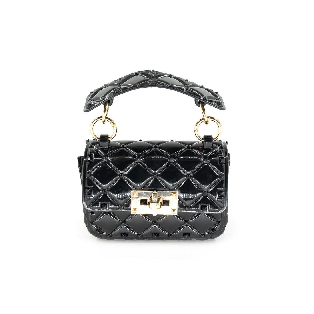 Quilted Jelly Purse - Black