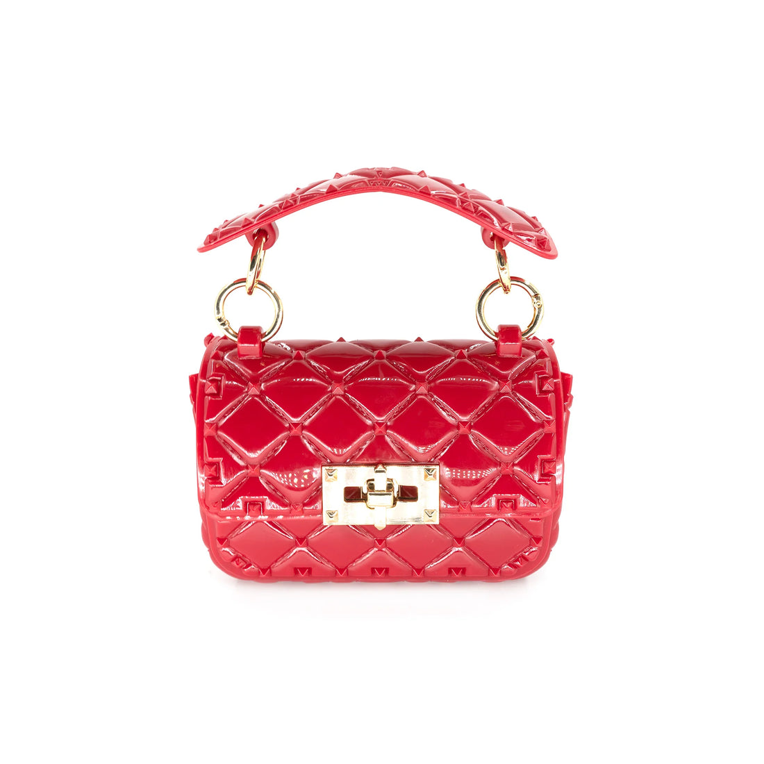 Quilted Jelly Purse - Red
