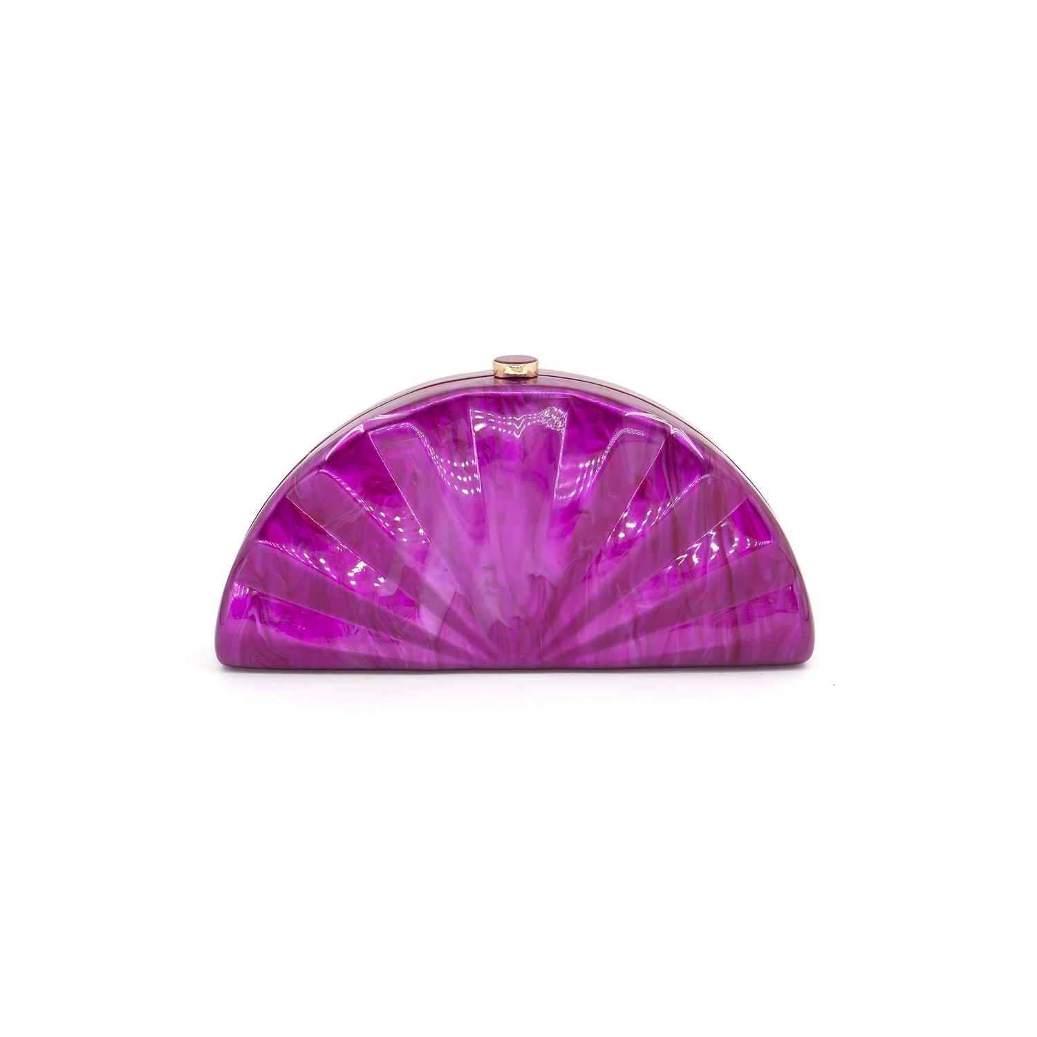 Solara Acrylic Clutch w/Chain Purse