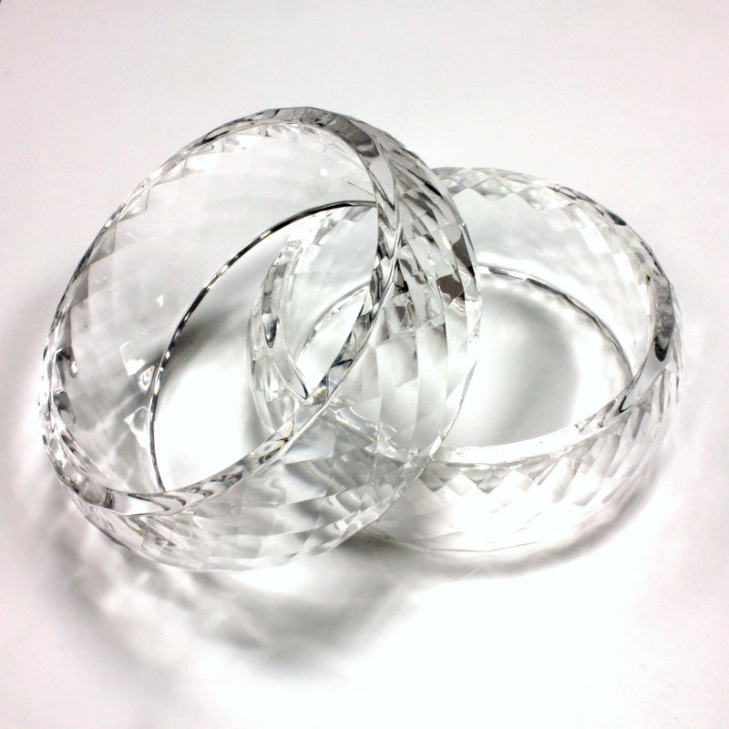 Prystal-Glitz Clear Bangle Bracelet