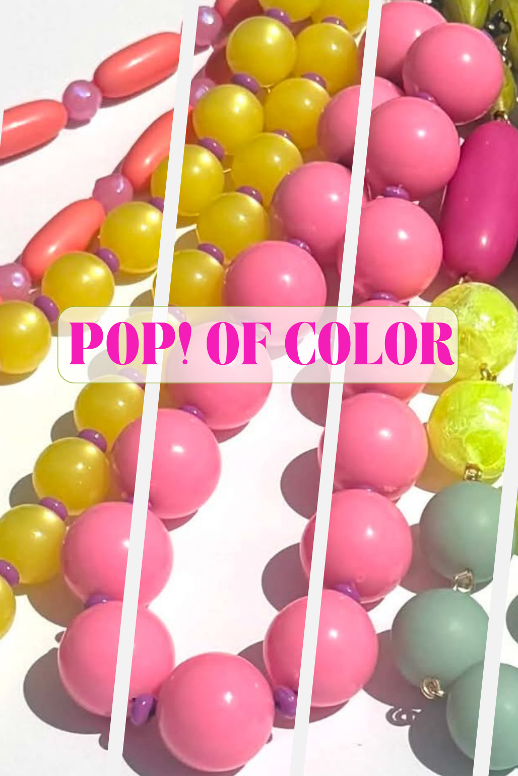 Colorful balloon wreath with pink, yellow, and green balloons on a white background.
