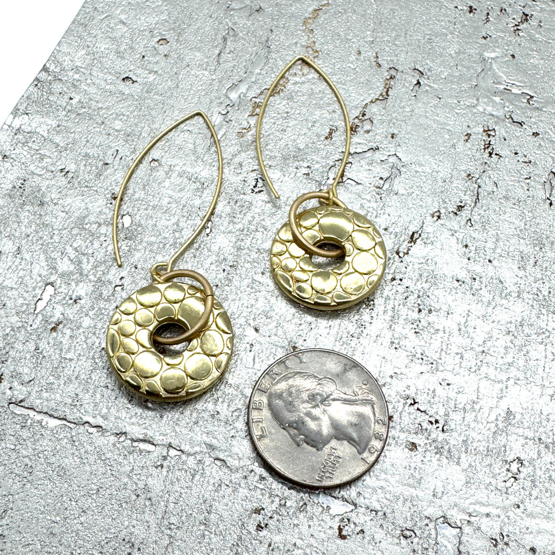 Spotted Dragons Coin Drop Earrings