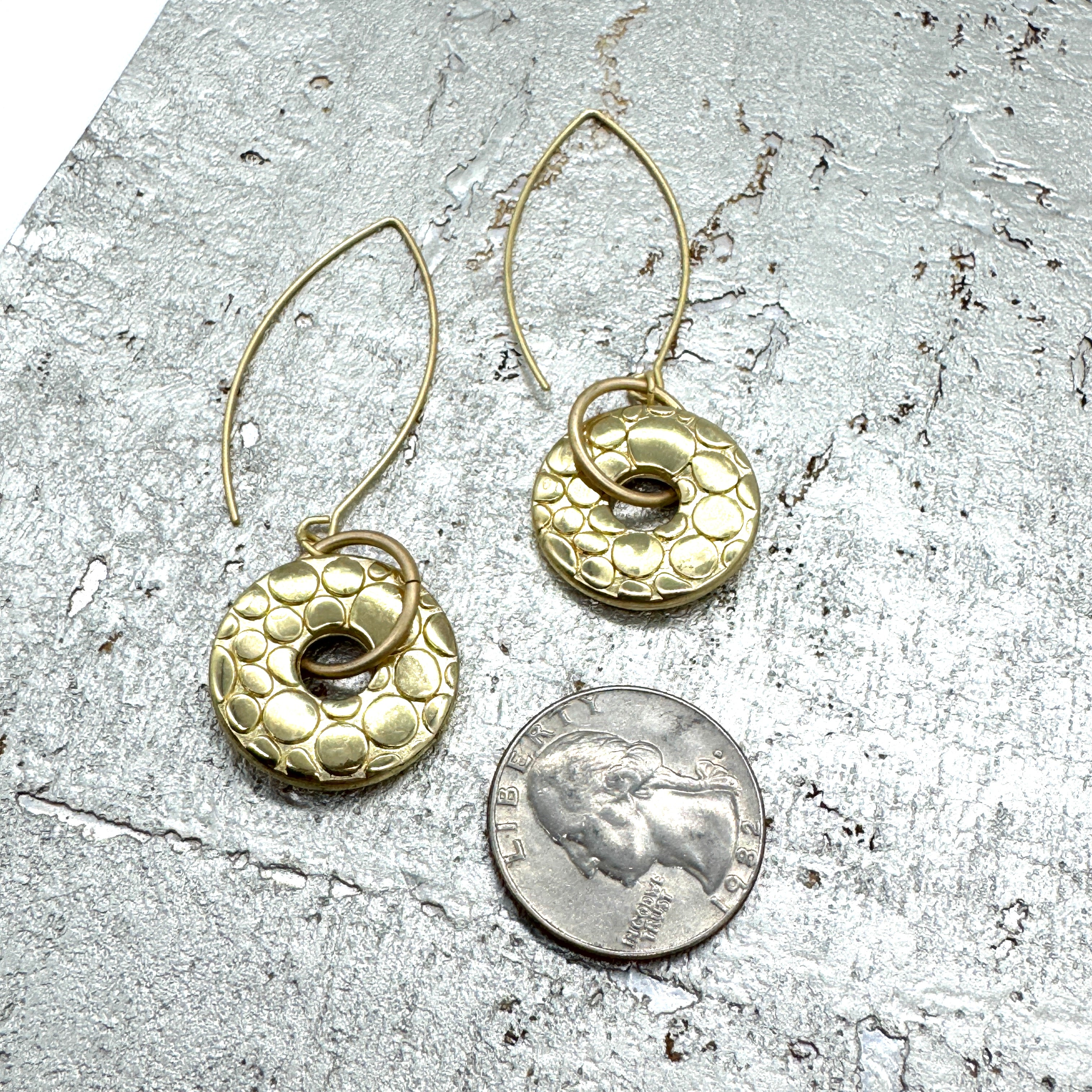 Spotted Dragons Coin Drop Earrings