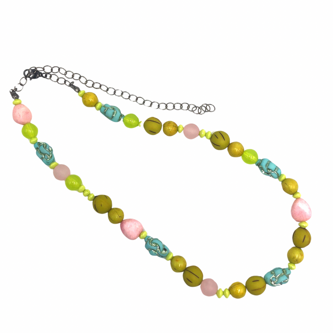 single stand colorful beaded necklace