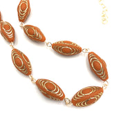 marigold carved beads