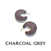 charcoal snail shell hoops