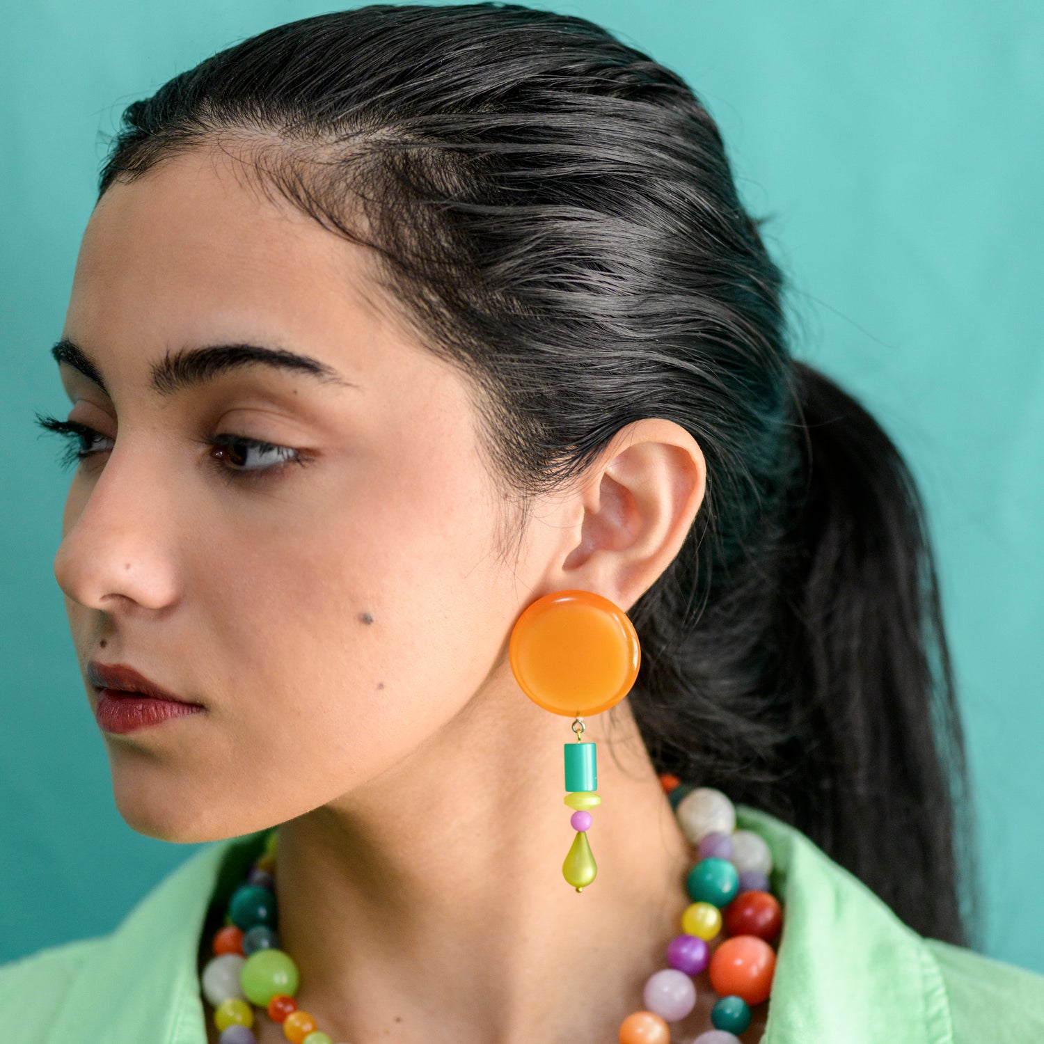 Solar Glow Drop Earrings