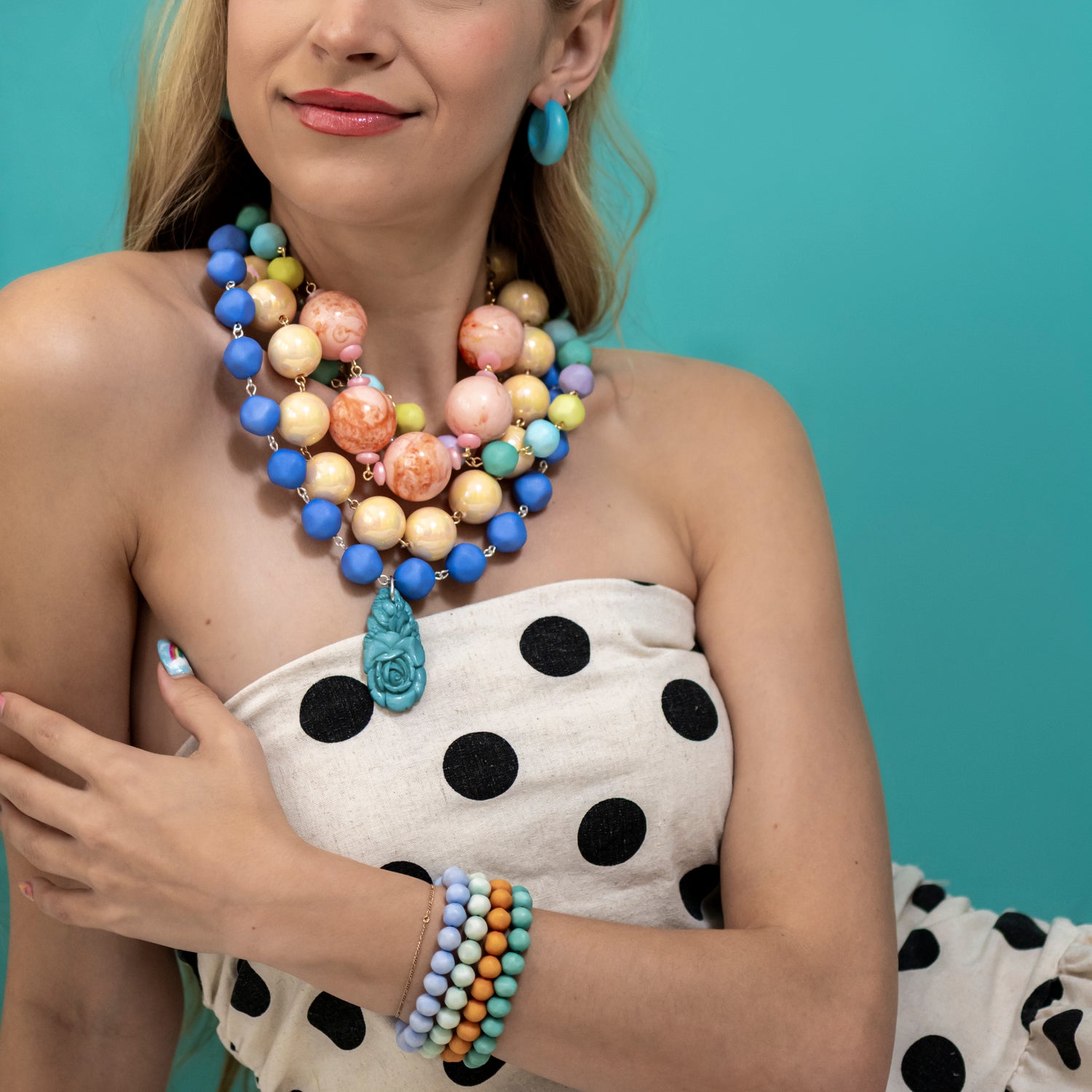 Make Your Own Stack - Sunwashed Bead Stretch Bracelets