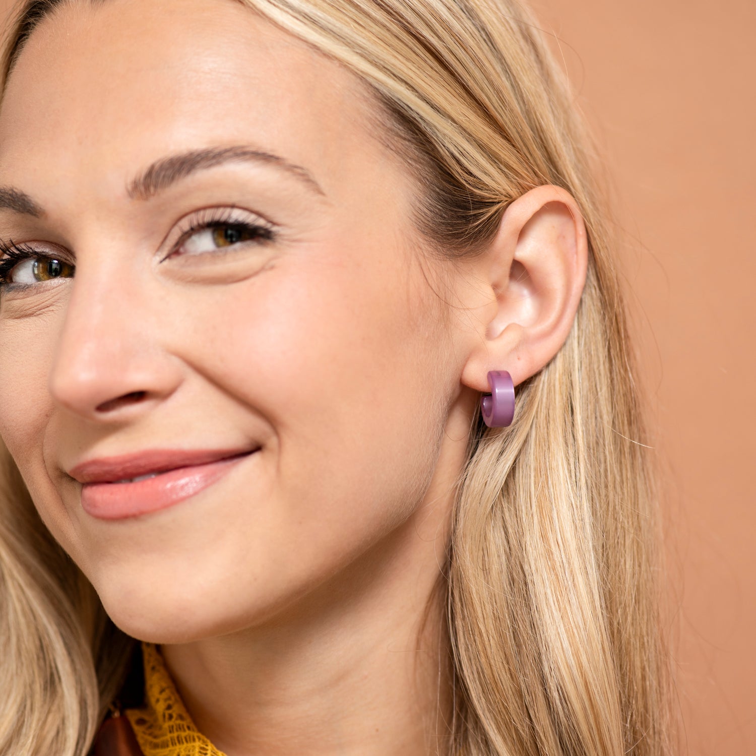 Moonglow Mini Hugger Hoop Earrings