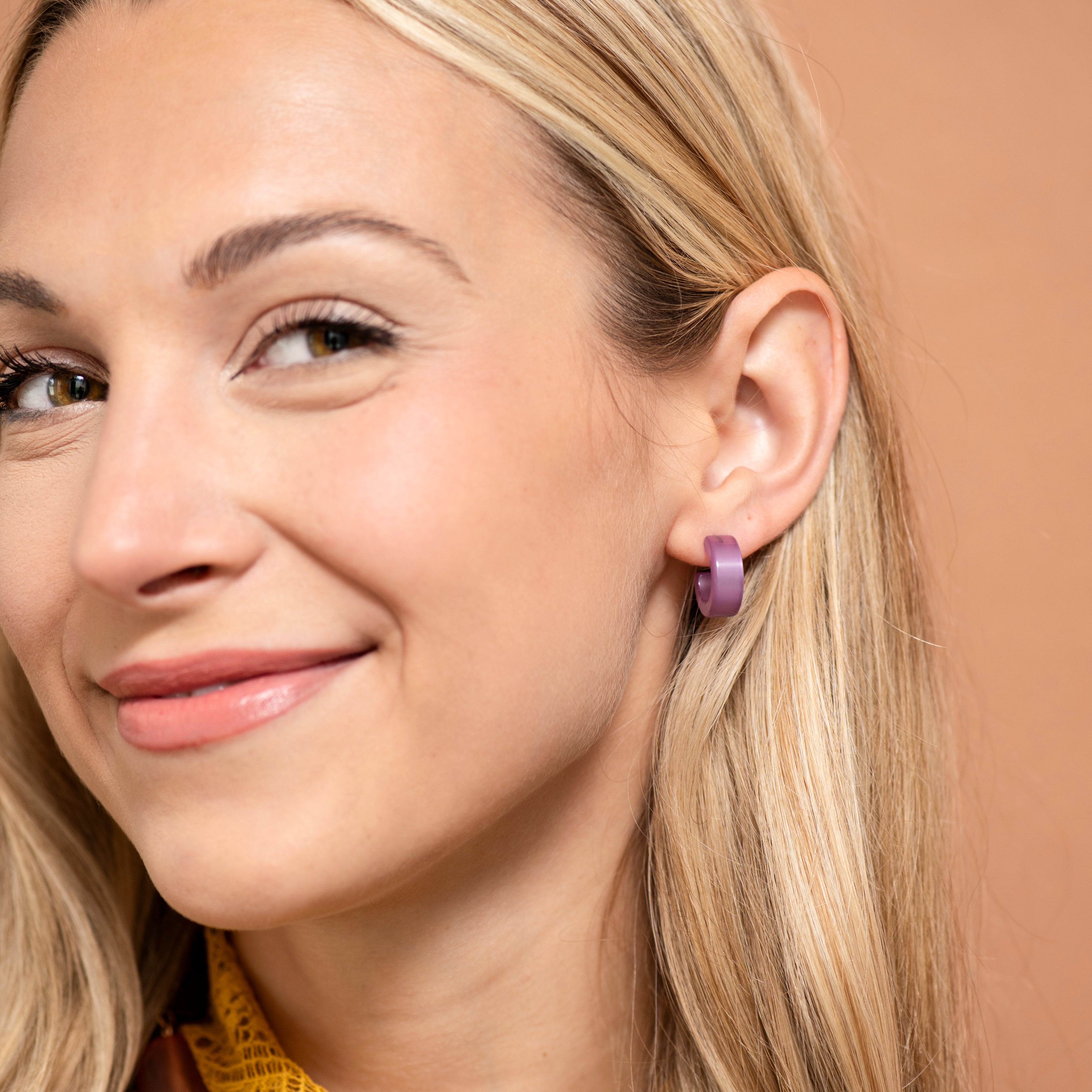 Moonglow Mini Hugger Hoop Earrings