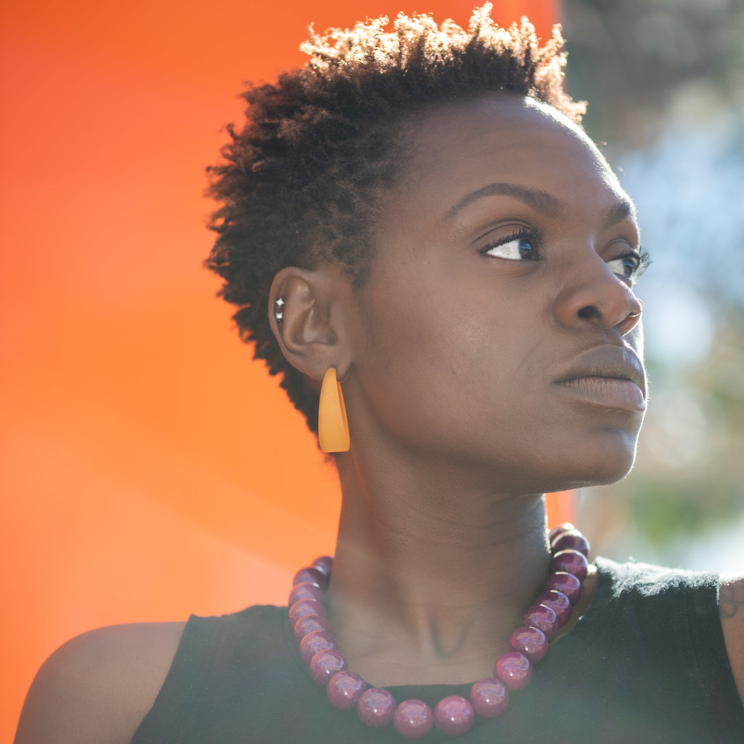 Frosted Emily Hoop Earrings