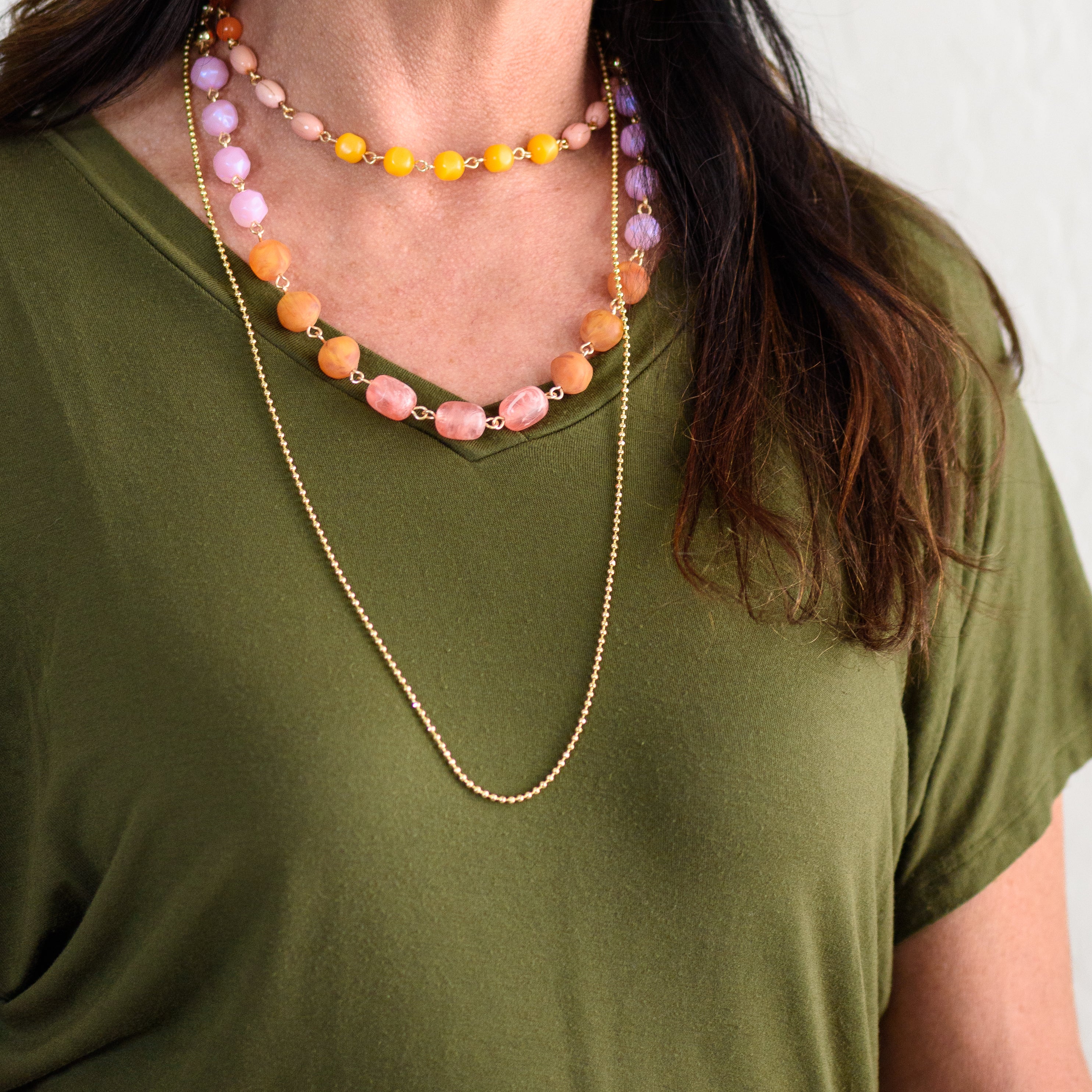 Trifecta Necklace - Citrus