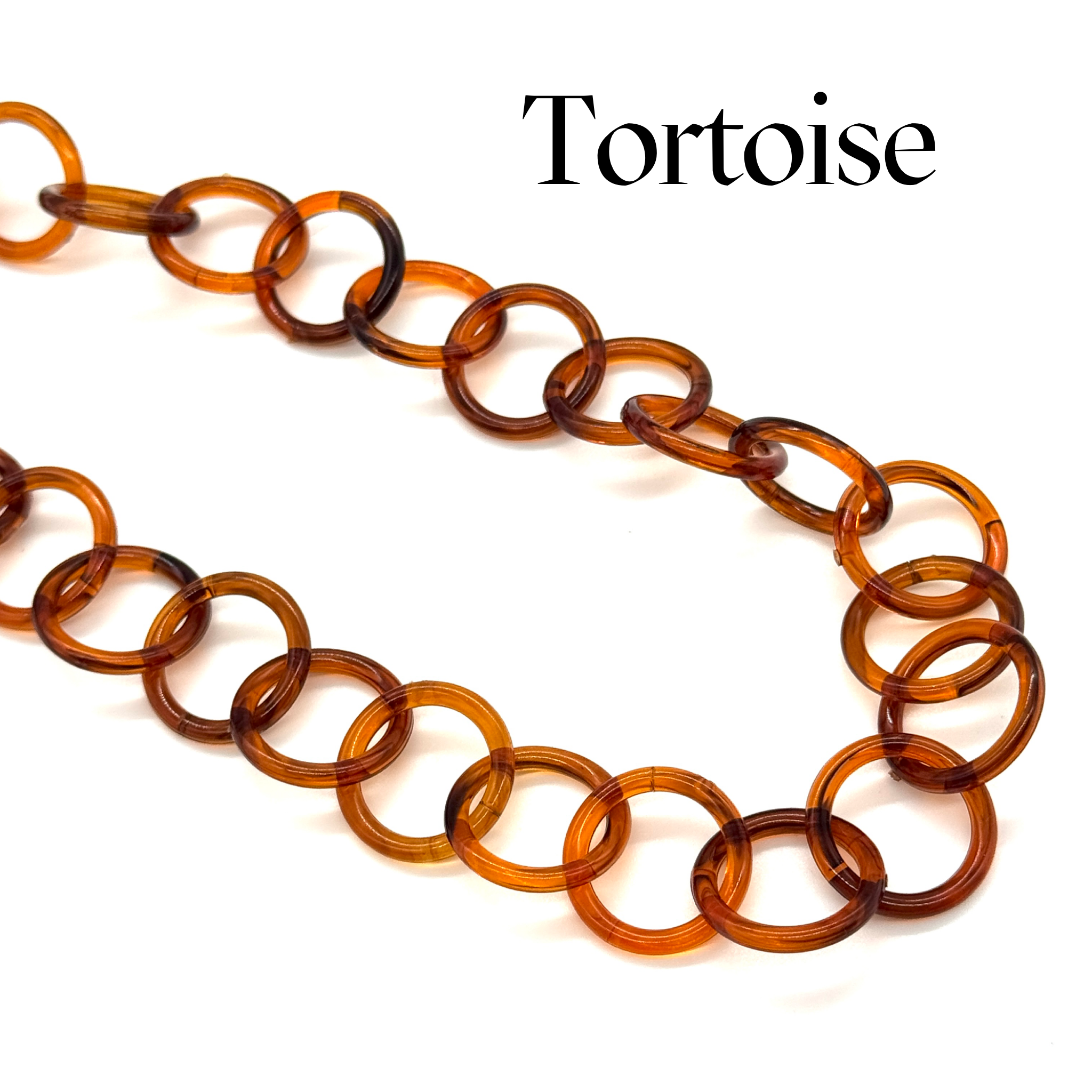 Clink Lucite Chain Link Necklace - Colorful Layering Chains*