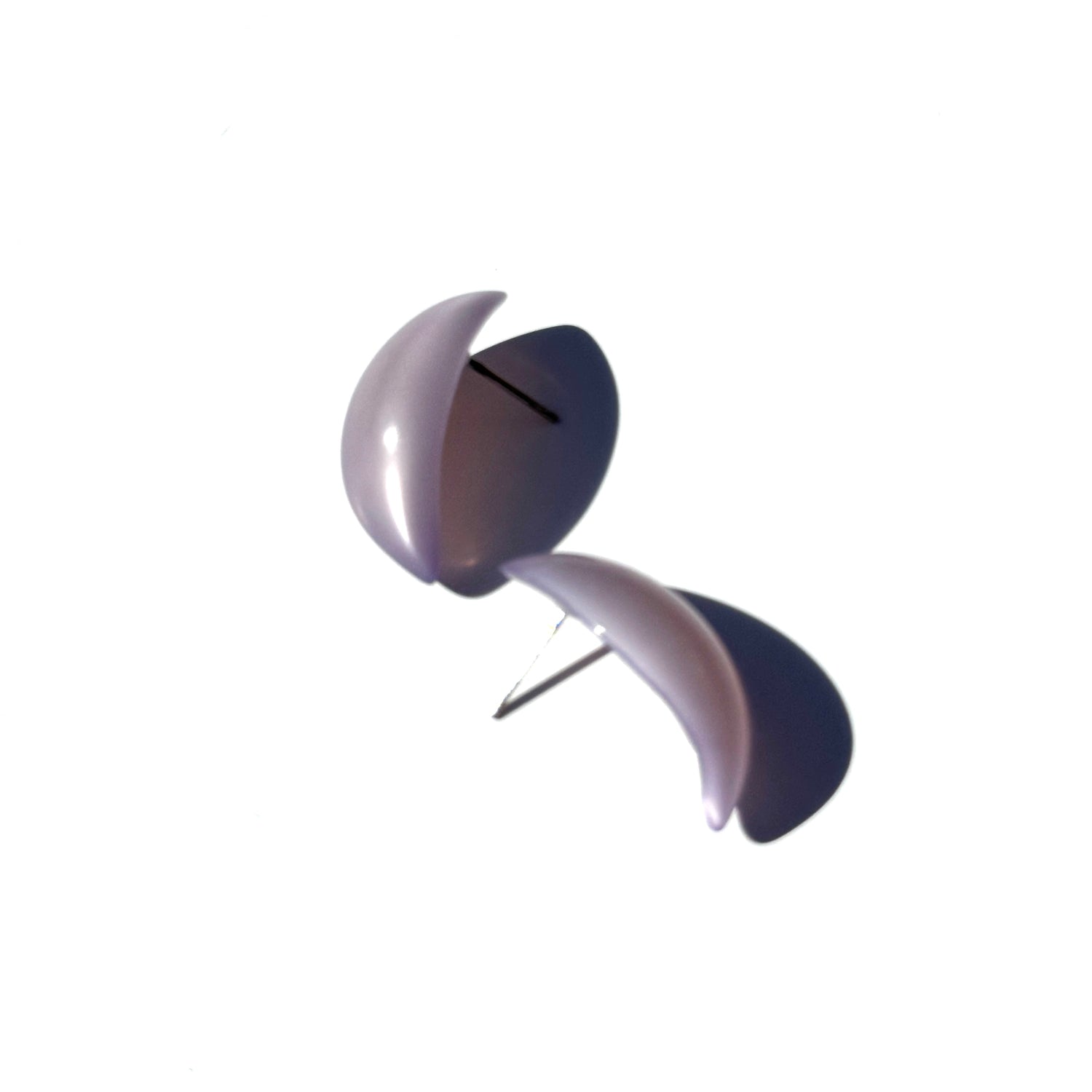 Moonglow C-Carved Stud Earrings