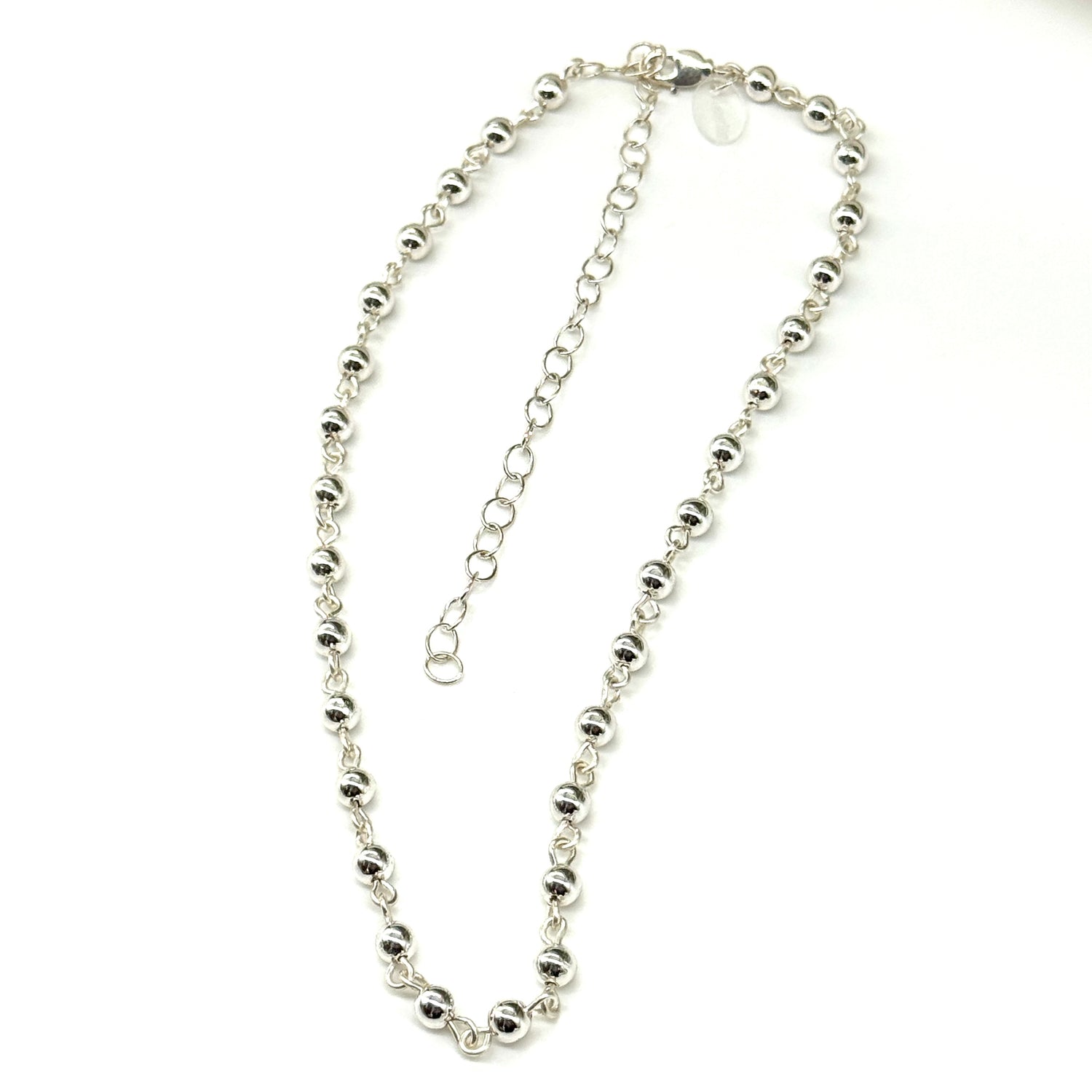 Silver Vintage Vacuum Plated Amelia Necklace