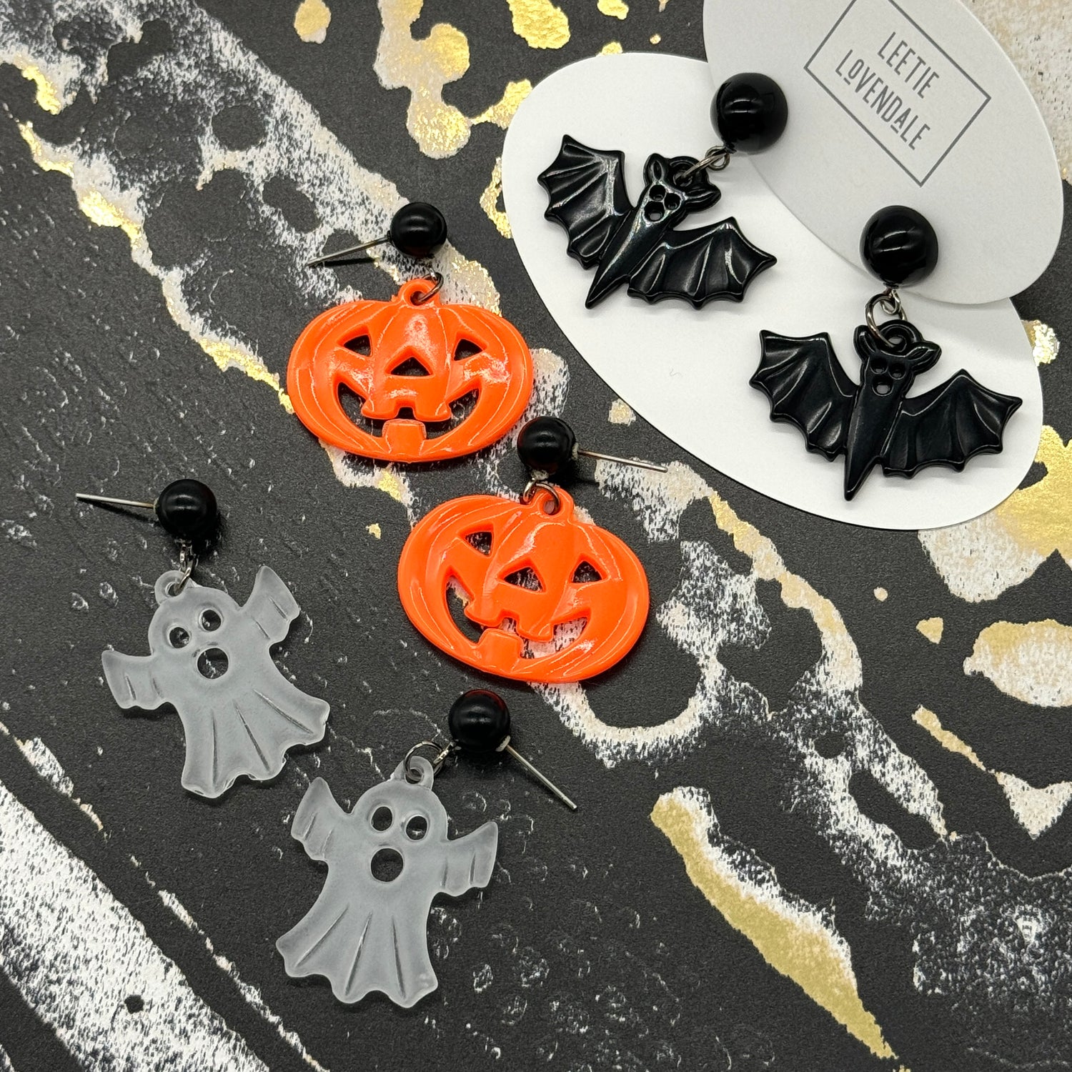 Freaking Bats! And Pumpkins! And Ghosts! Halloween Earrings