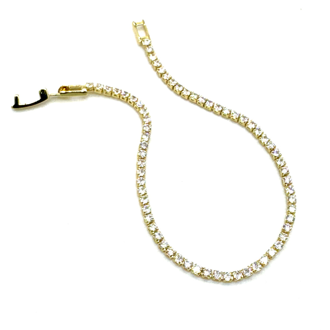 Mixed Doubles Charm Bar Tennis Bracelet