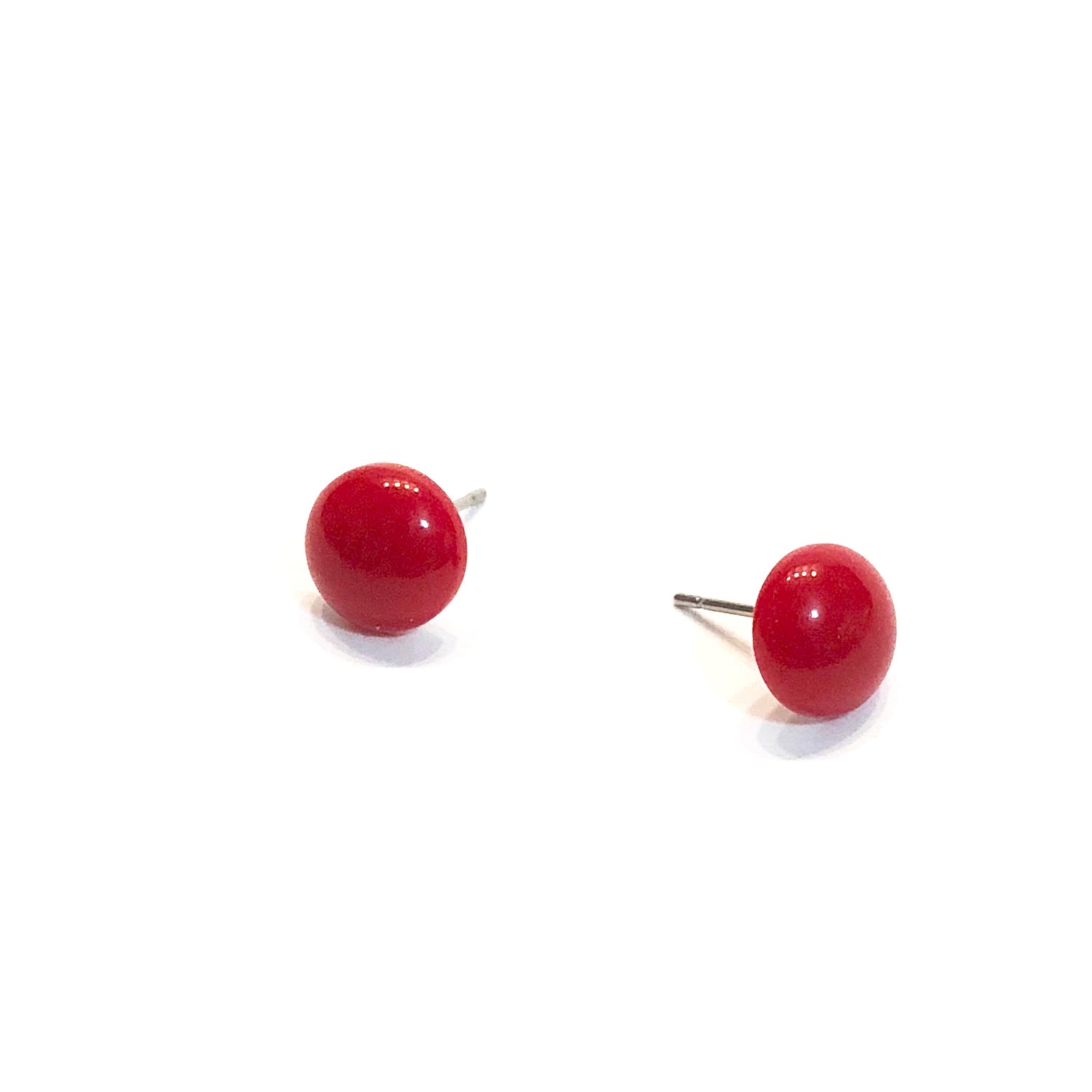 Small Retro Button Stud Earrings