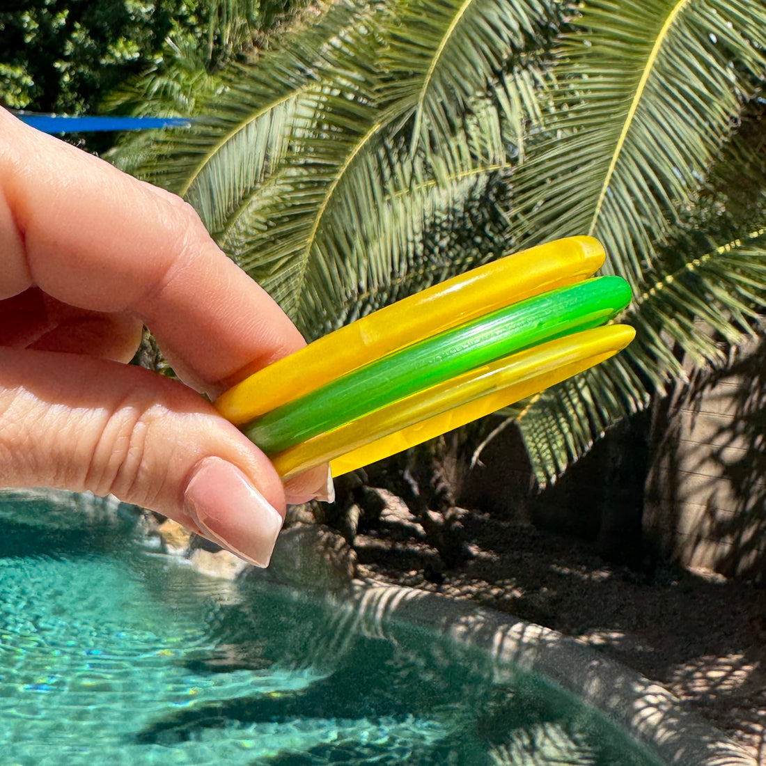 Citrus Set Moonglow Bangle Bracelet - 8&quot; (set of 3)