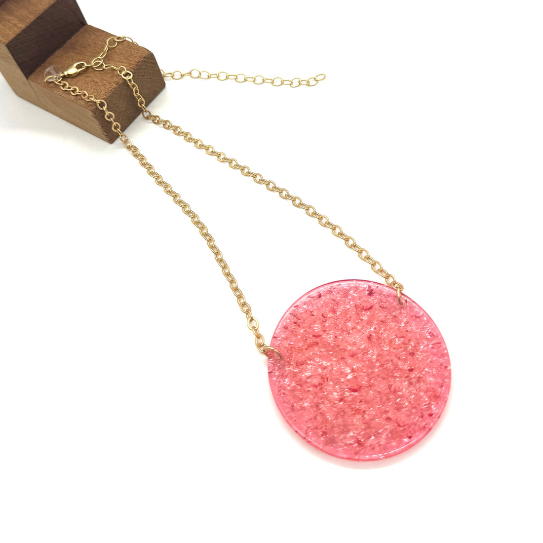 LIMITED Raspberry Vintage Resin Necklace