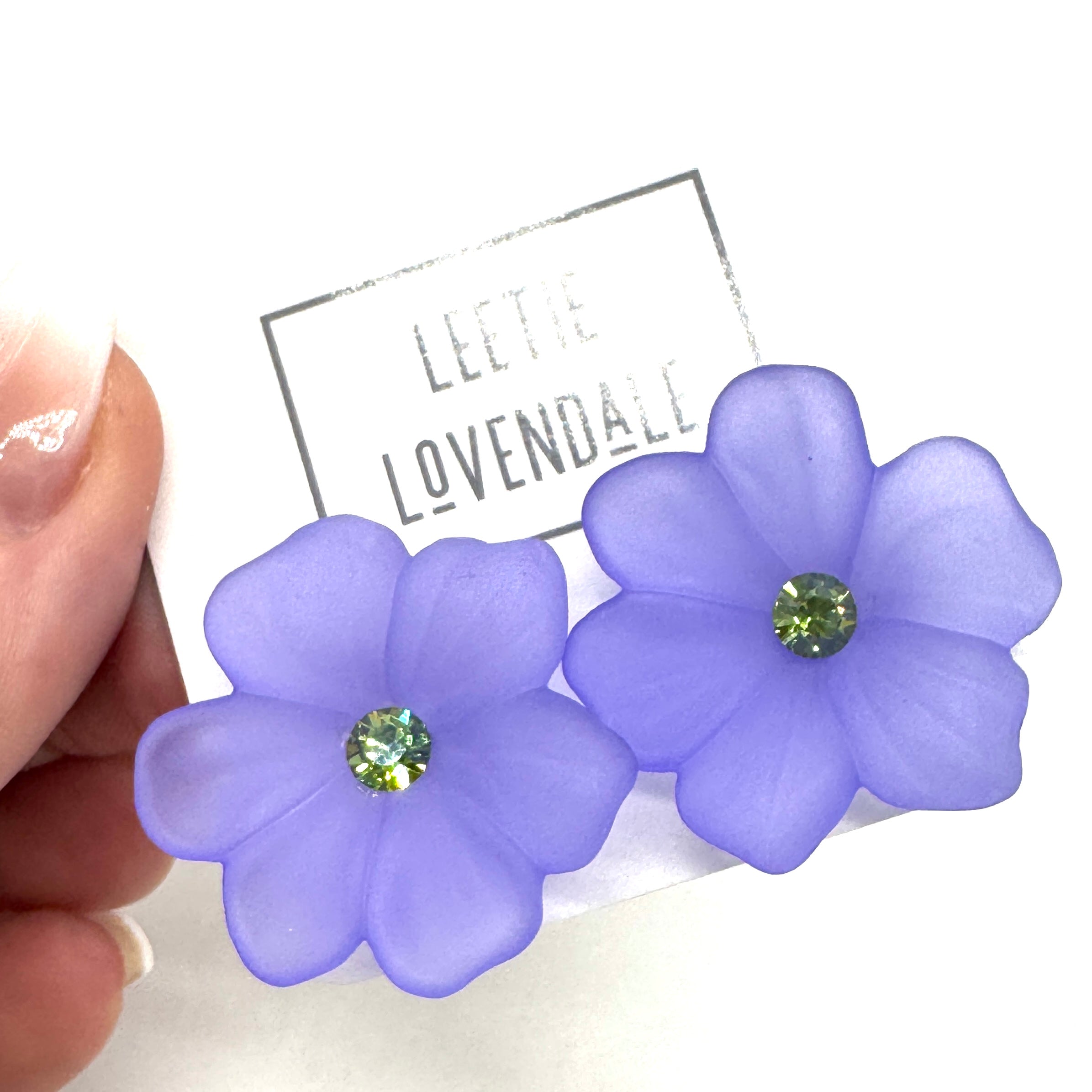 Jumbo Crystal Bloom Stud Earrings