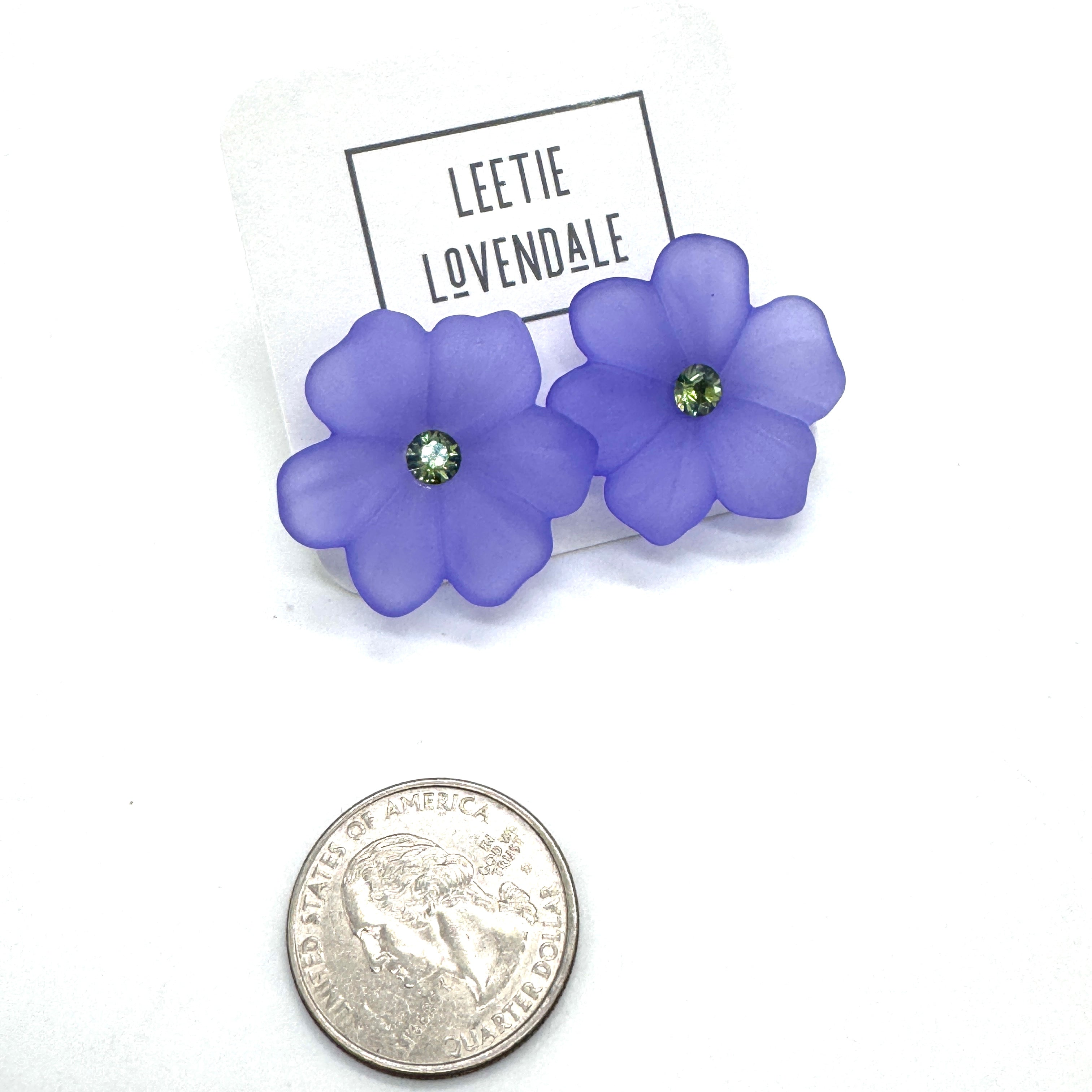 Jumbo Crystal Bloom Stud Earrings