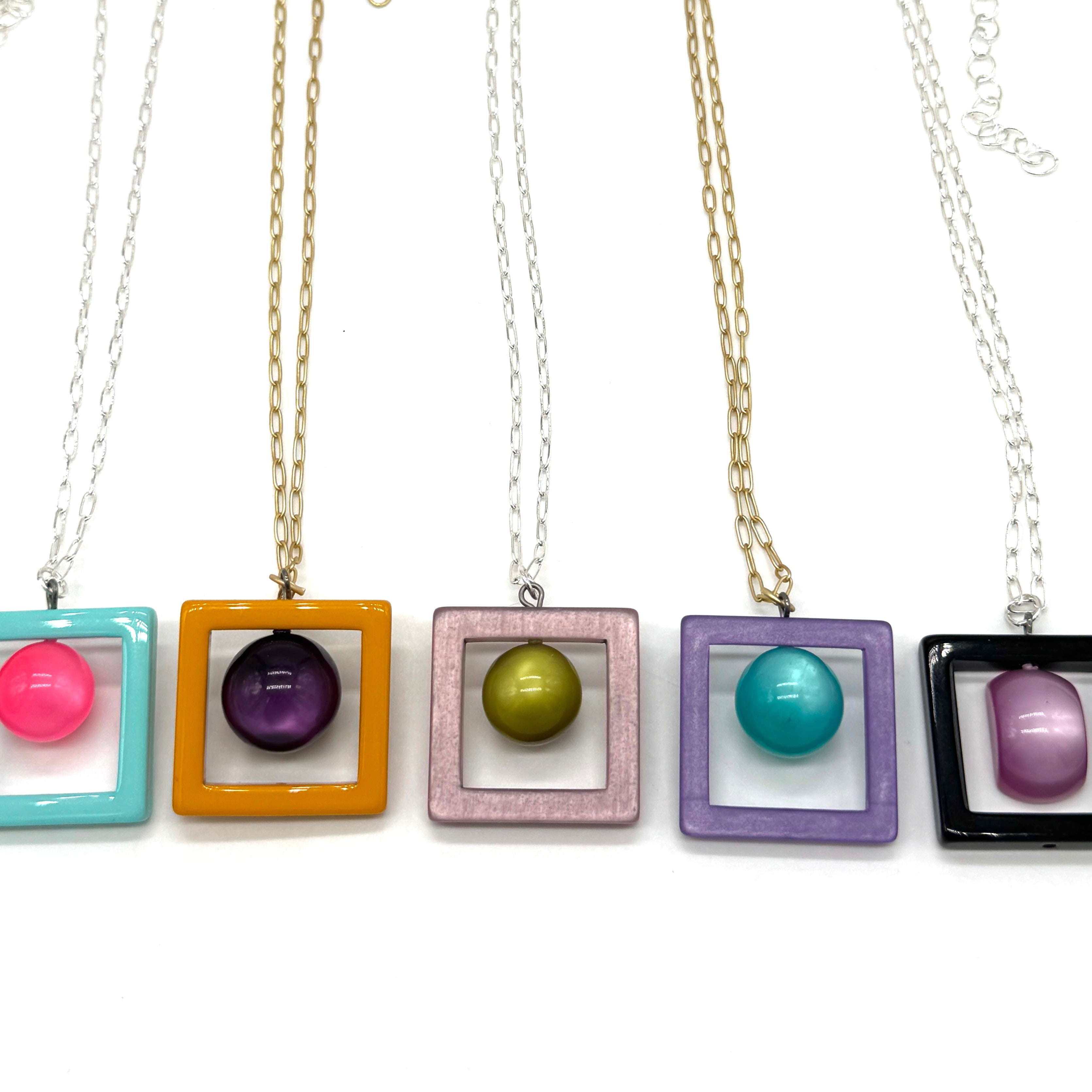 Color Study Frame Necklace