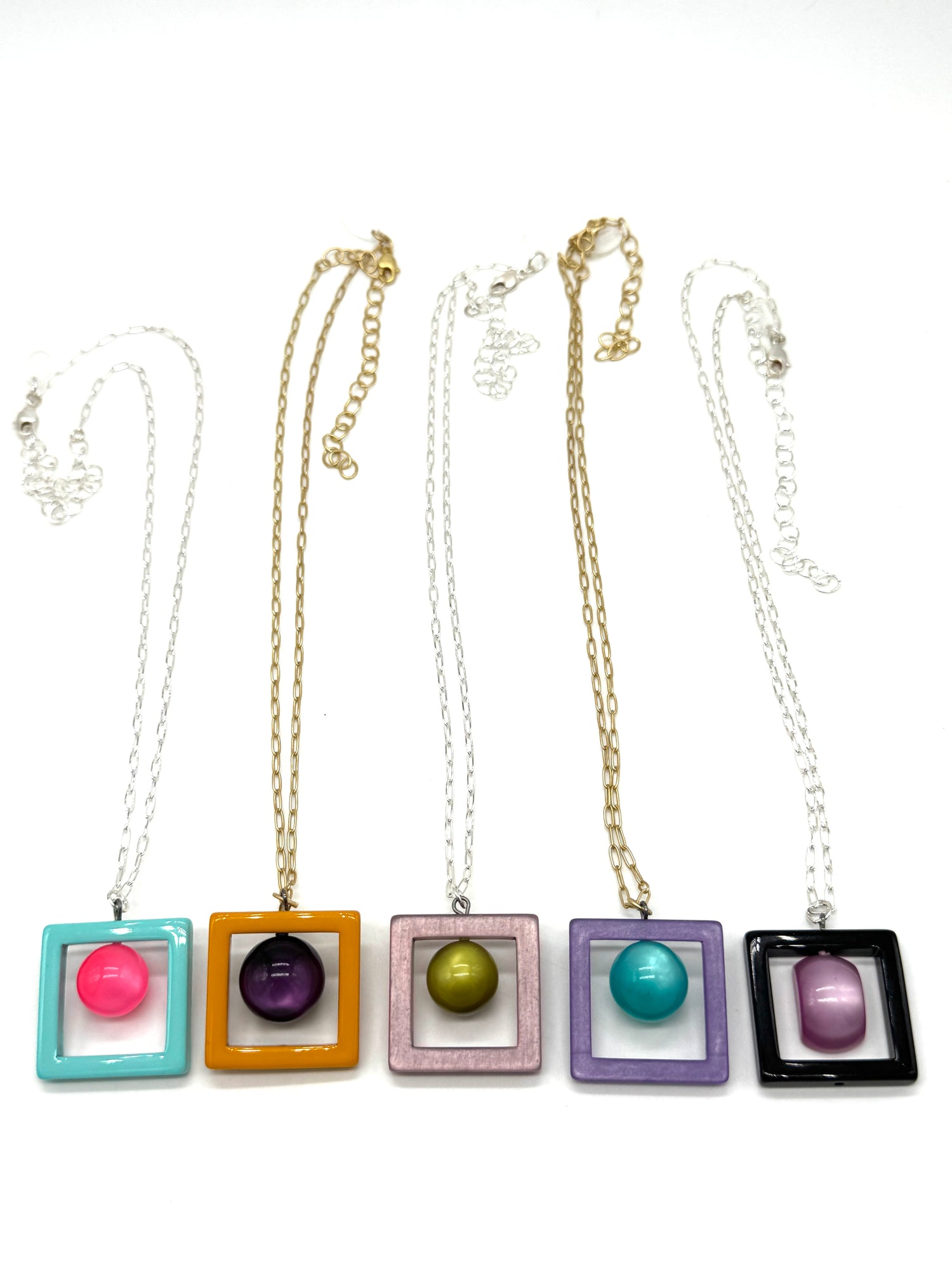 Color Study Frame Necklace