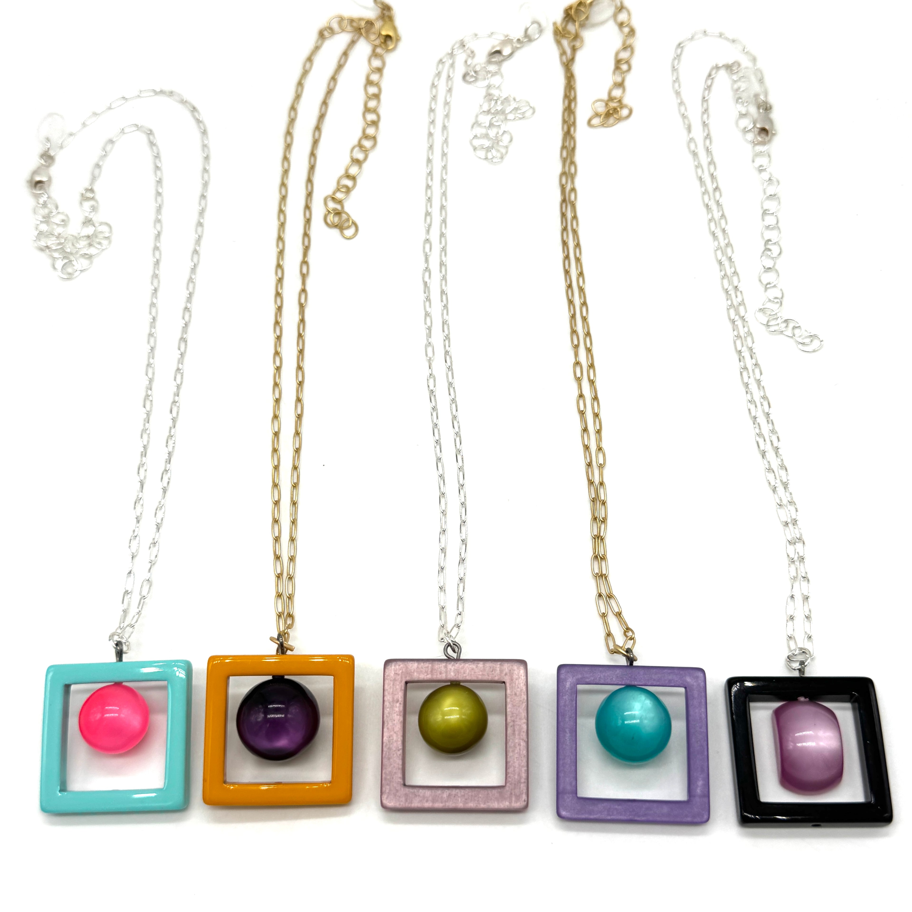 Color Study Frame Necklace